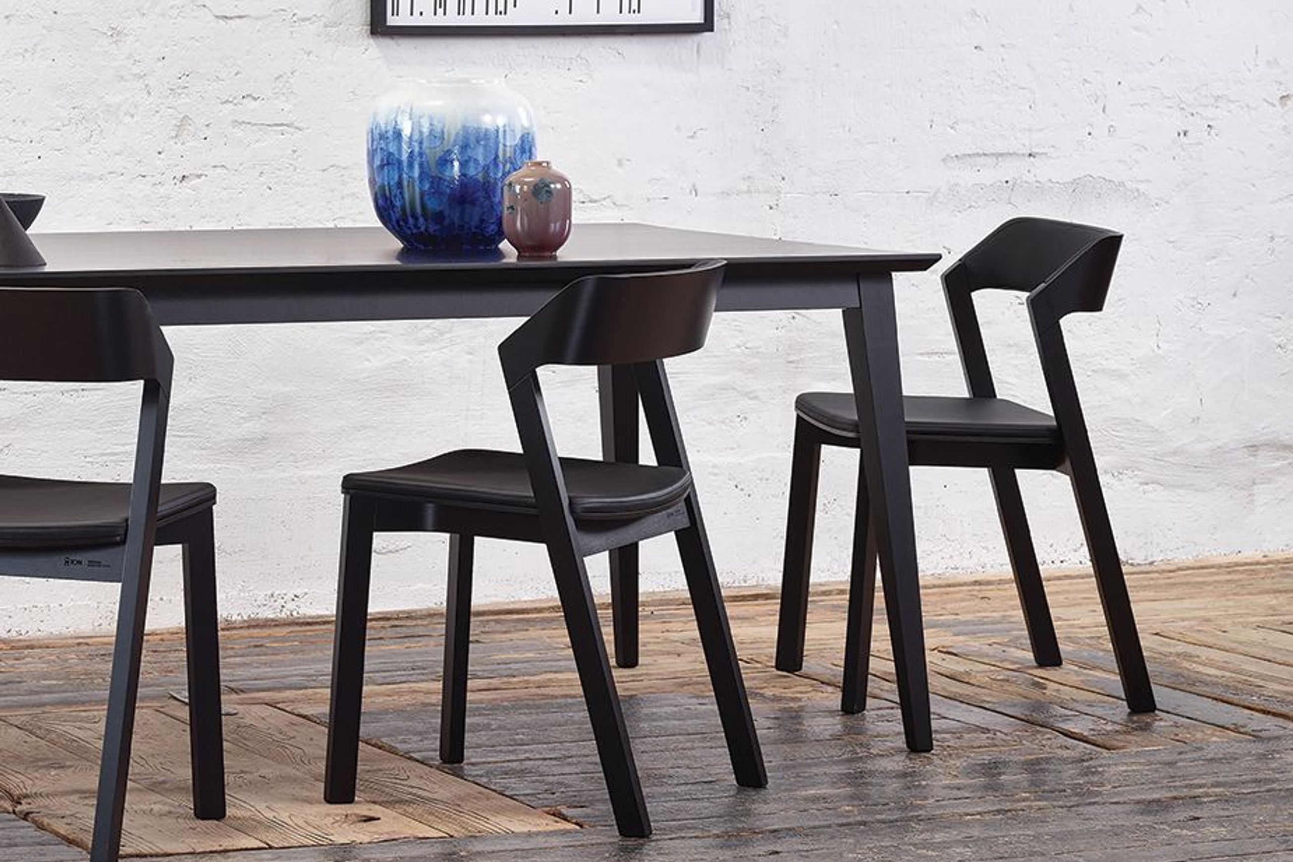 Merano Dining Chair - Black Stained - by TON