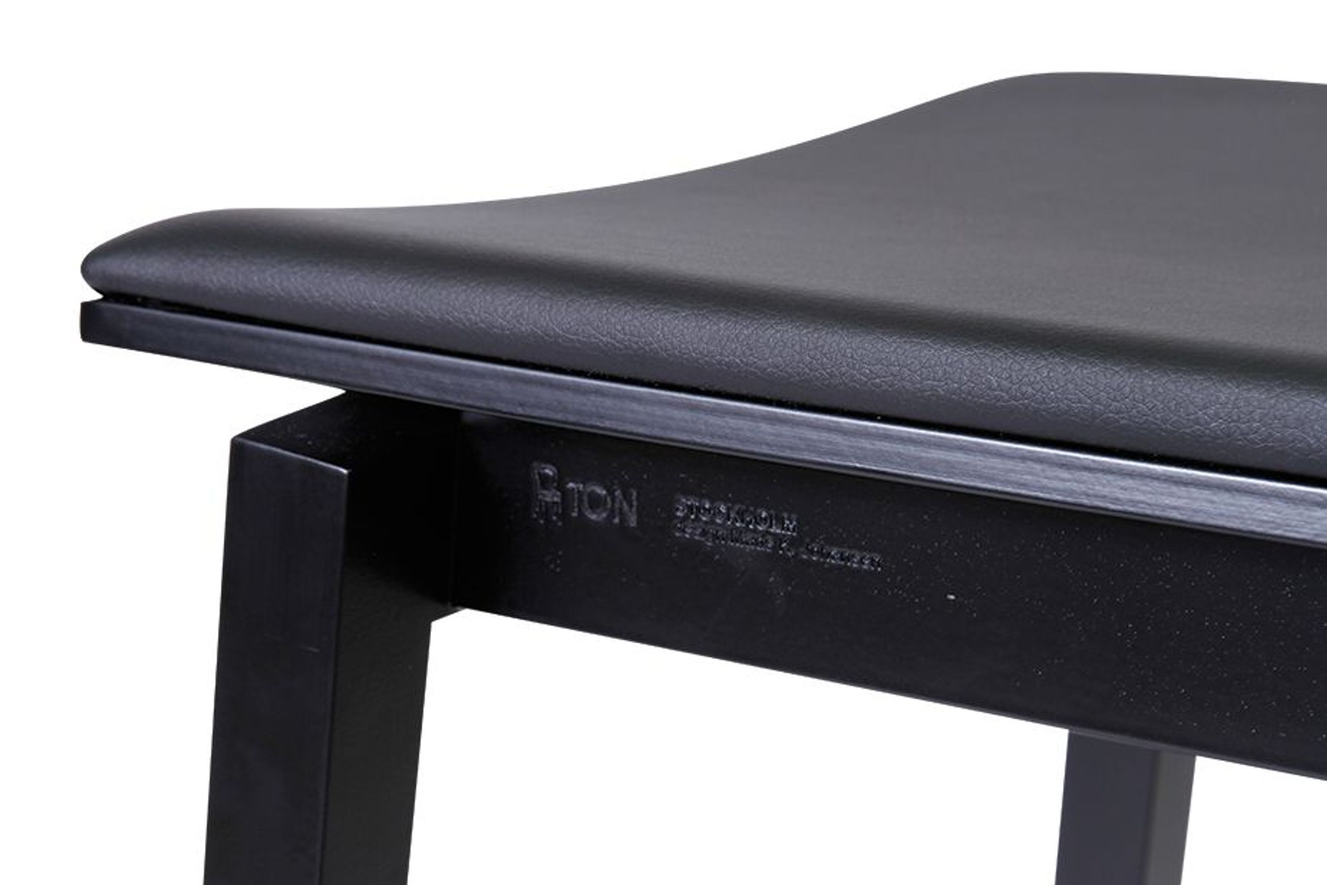 Stockholm Kitchen Stool - Black Stain - by TON