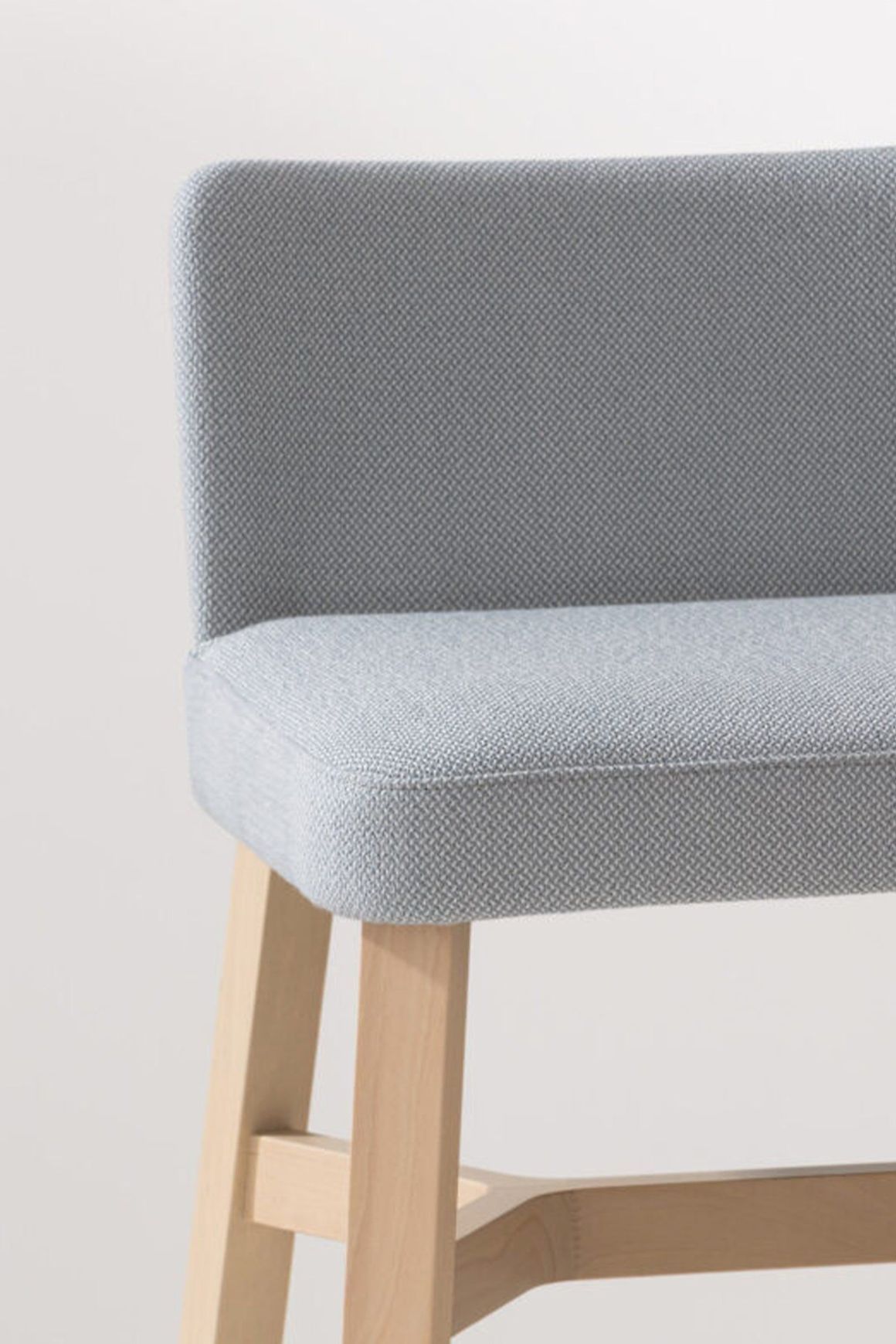 Croissant Stool with Backrest