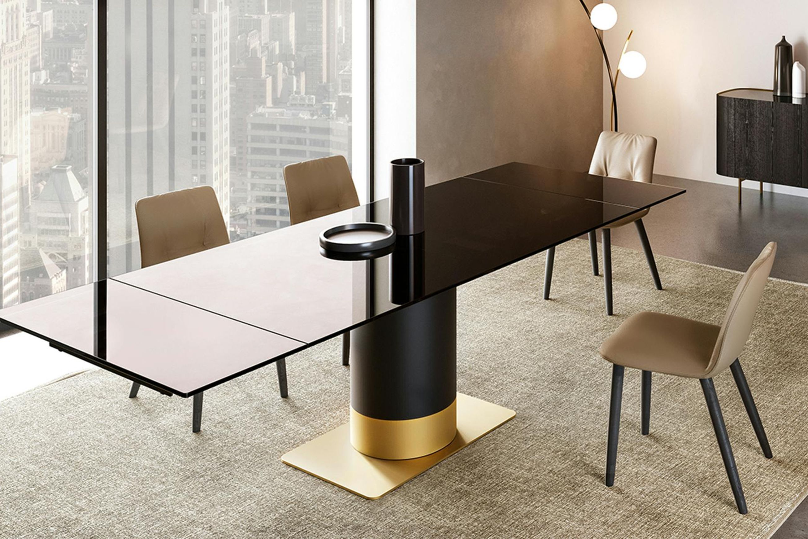 Cilindro Extendable Dining Table