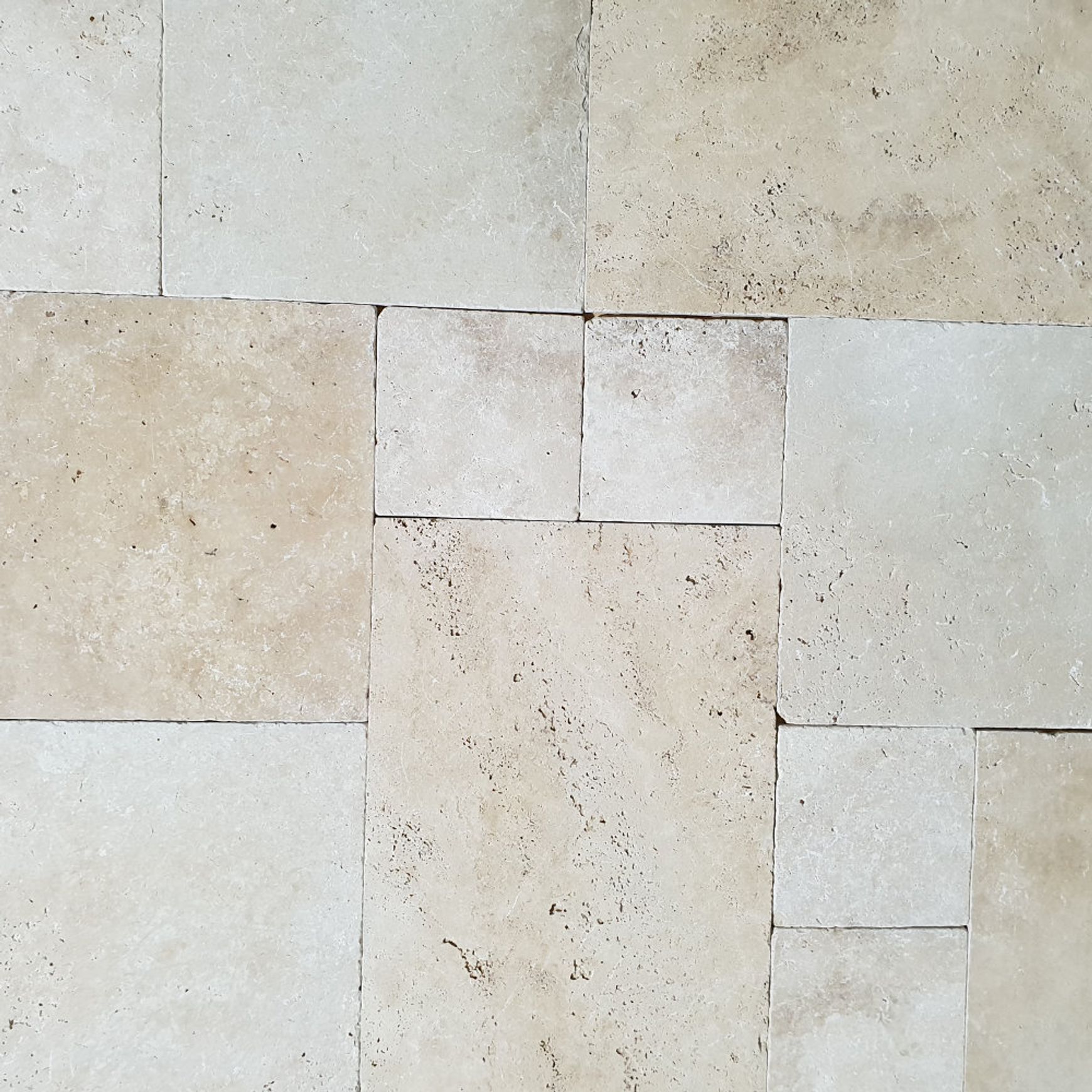 30mm Classic Linen Travertine French Pattern Pavers