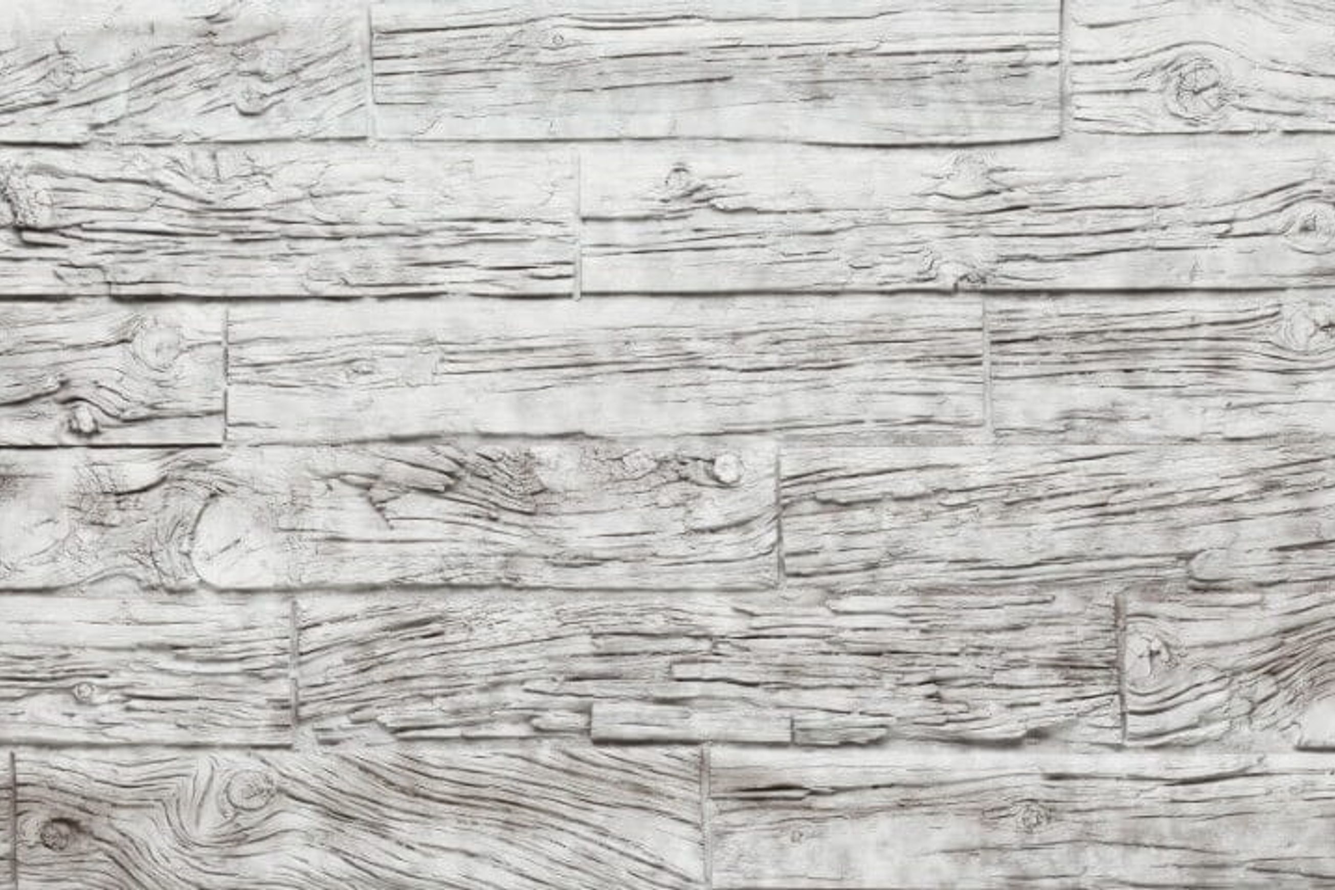 Wooden Sleeper Wall Panels by Muros | White Washed Wood