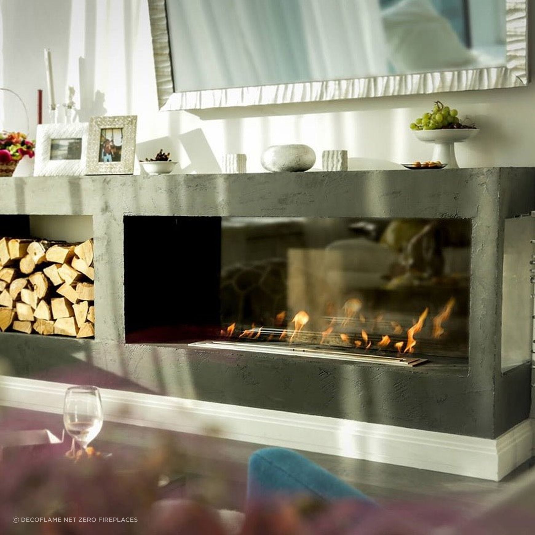 Decoflame Net Zero Fireplace Inserts Automatic Refill
