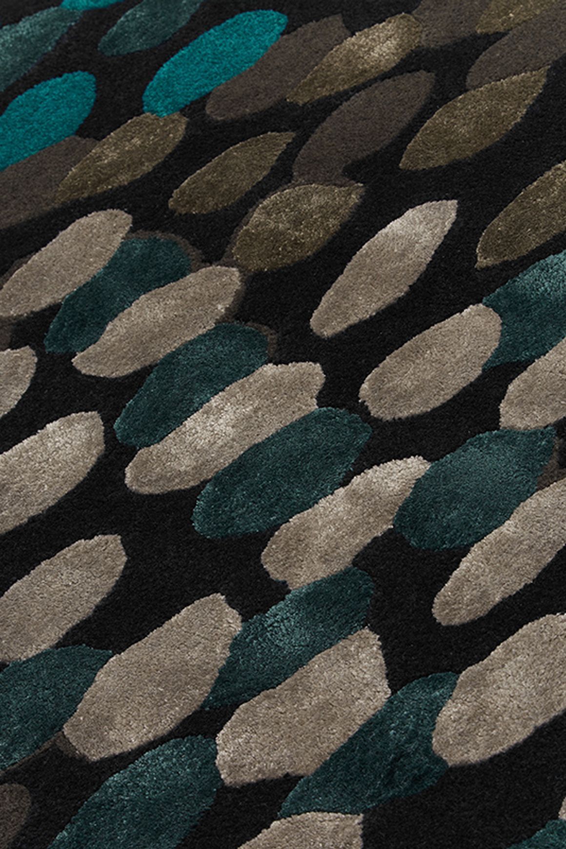 Dotty Deep Blue l  Hand Tufted Rugs