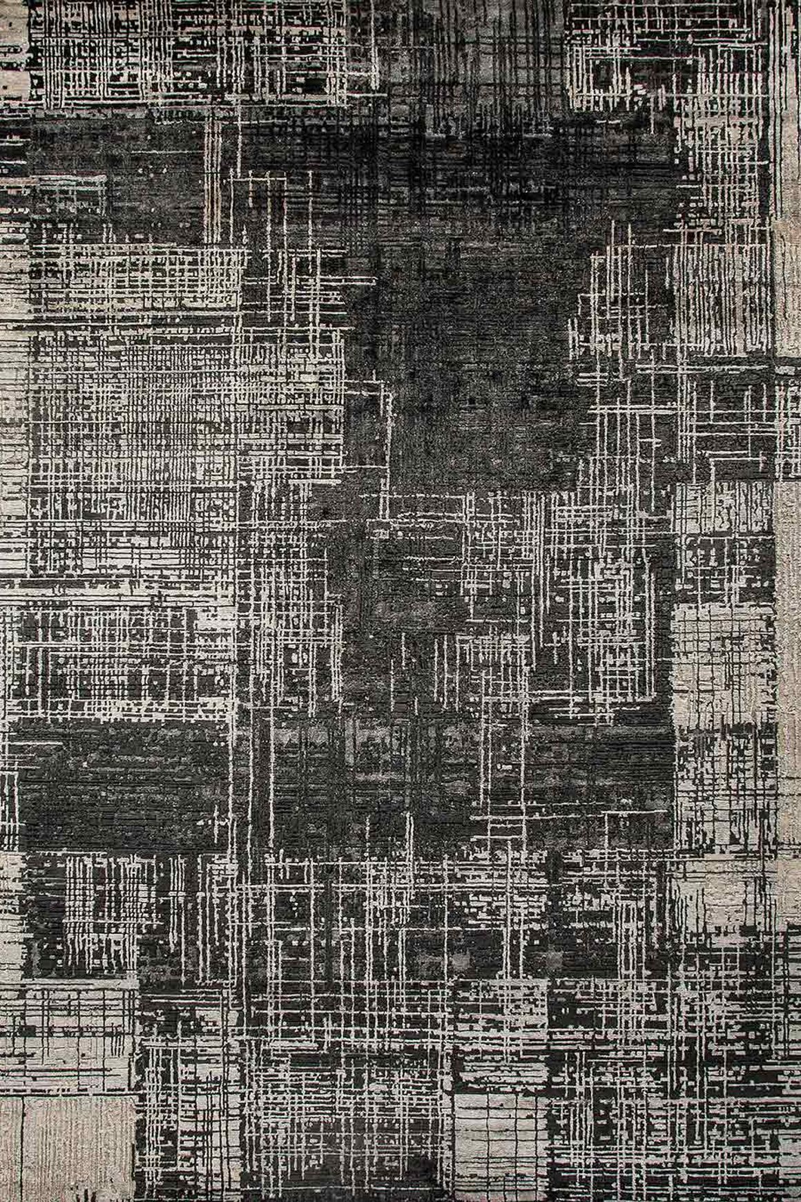 Urban Grey/Black l Handknotted Rugs