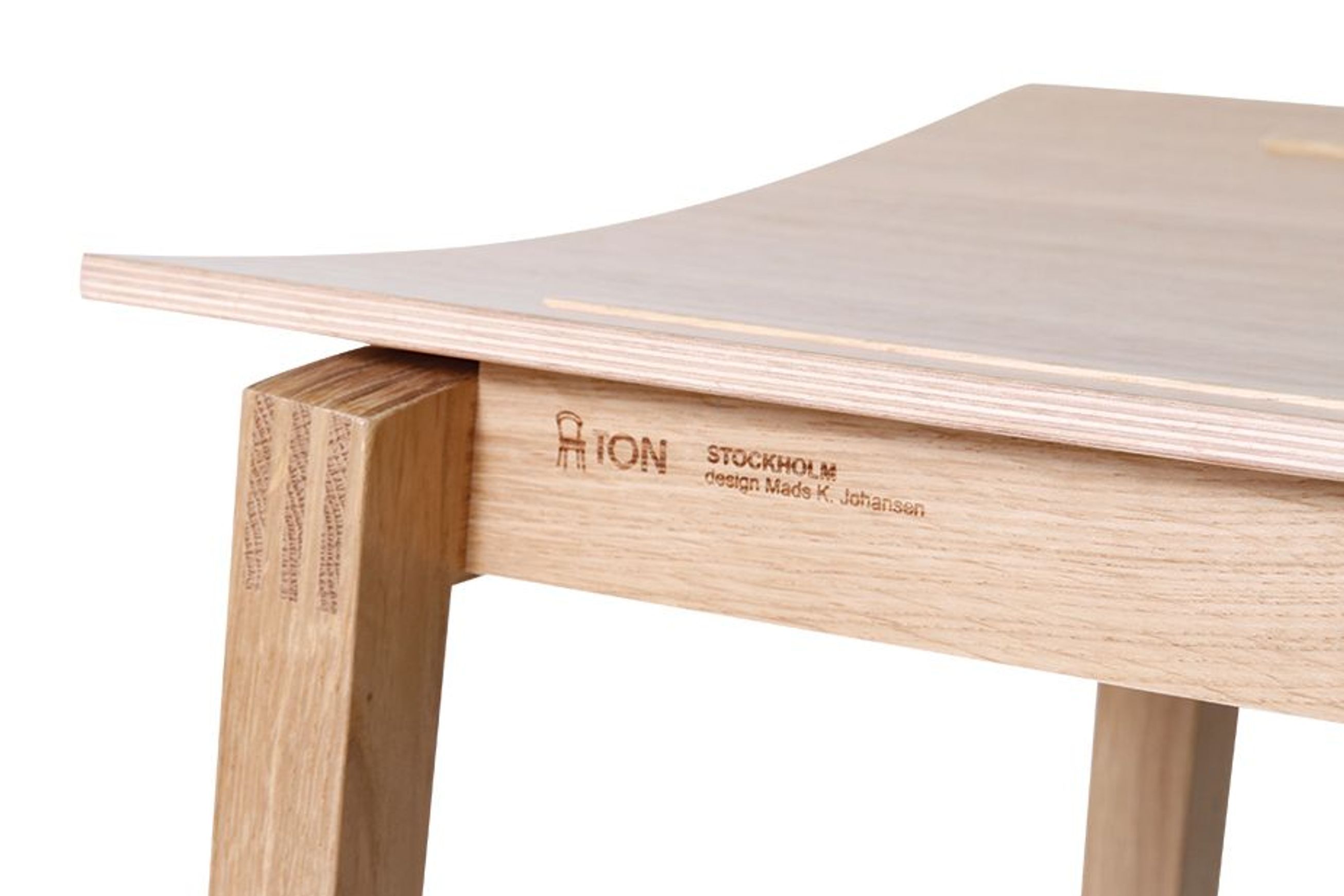 Stockholm Stool - Natural Oak - by TON