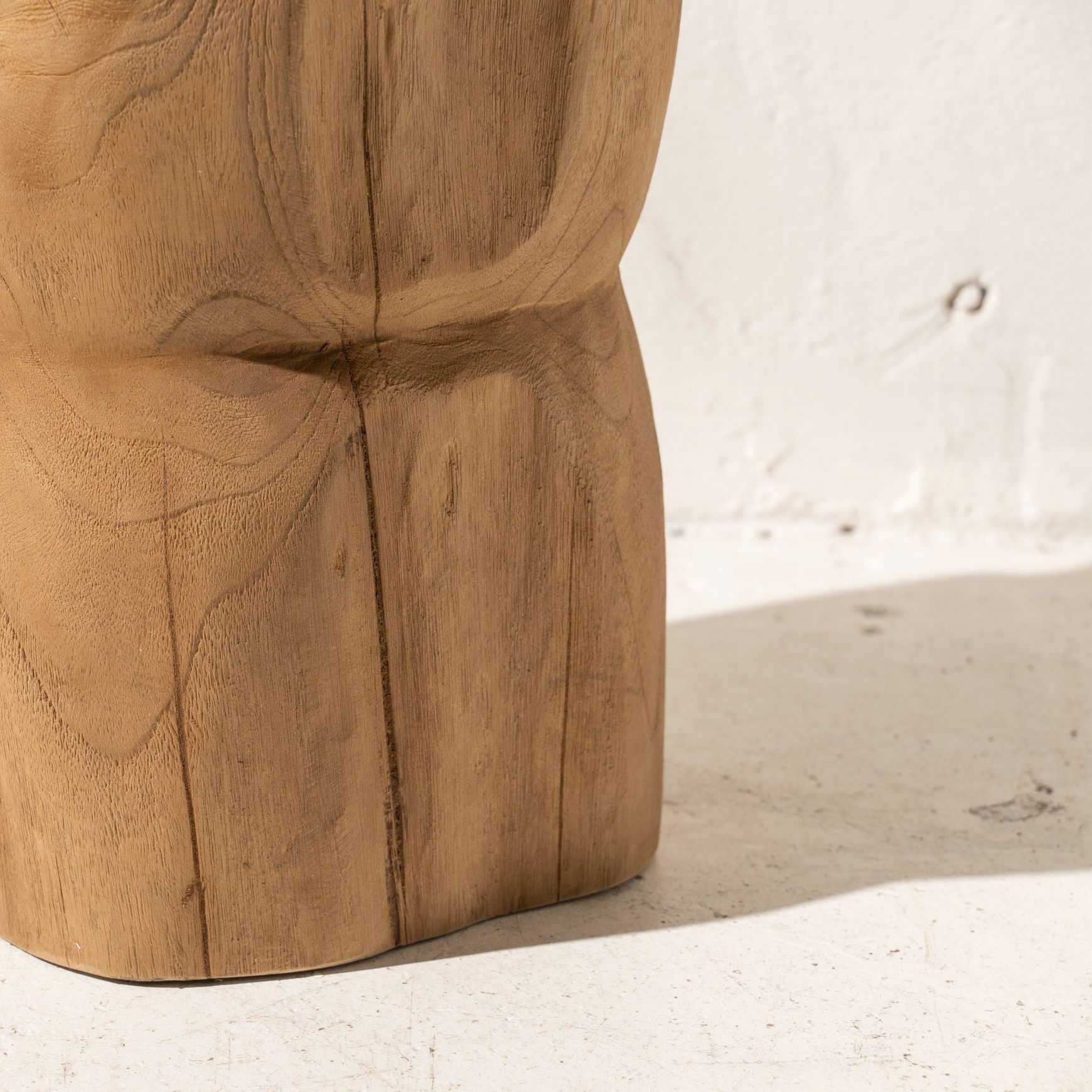 Devi Hourglass Tree Stump Stool
