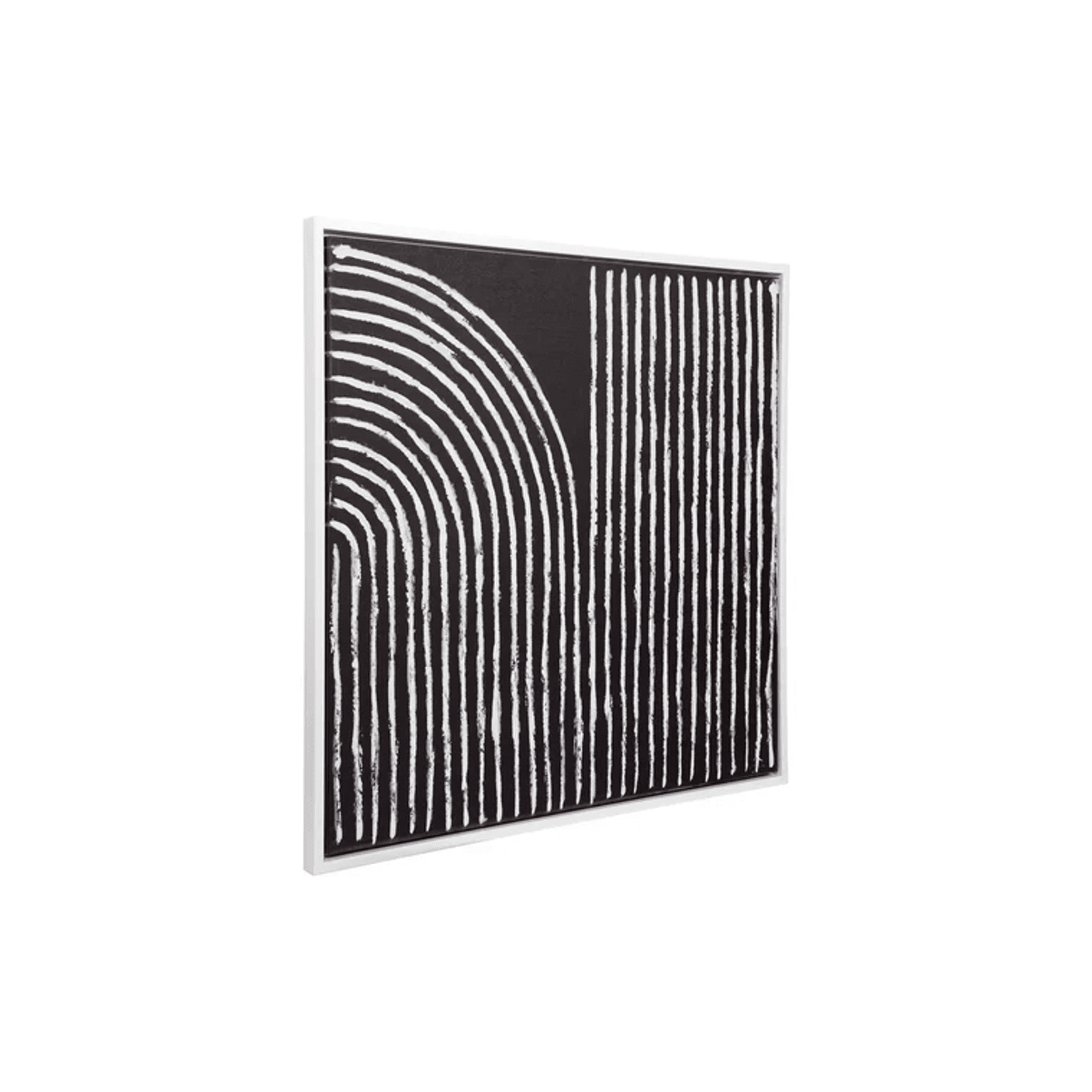 Black and White Abstract Enhanced Canvas Print