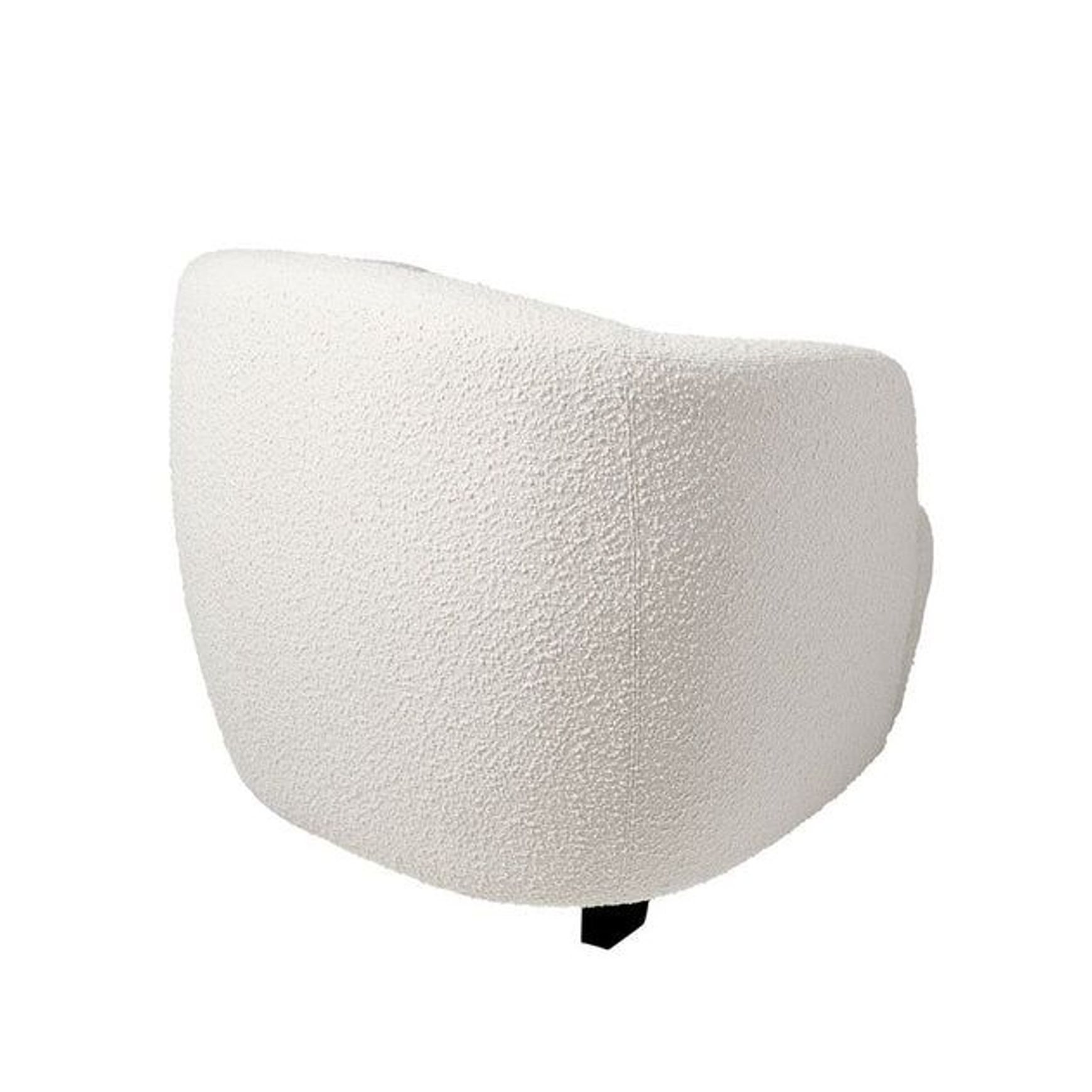 Area Curved Occasional Chair in Boucle