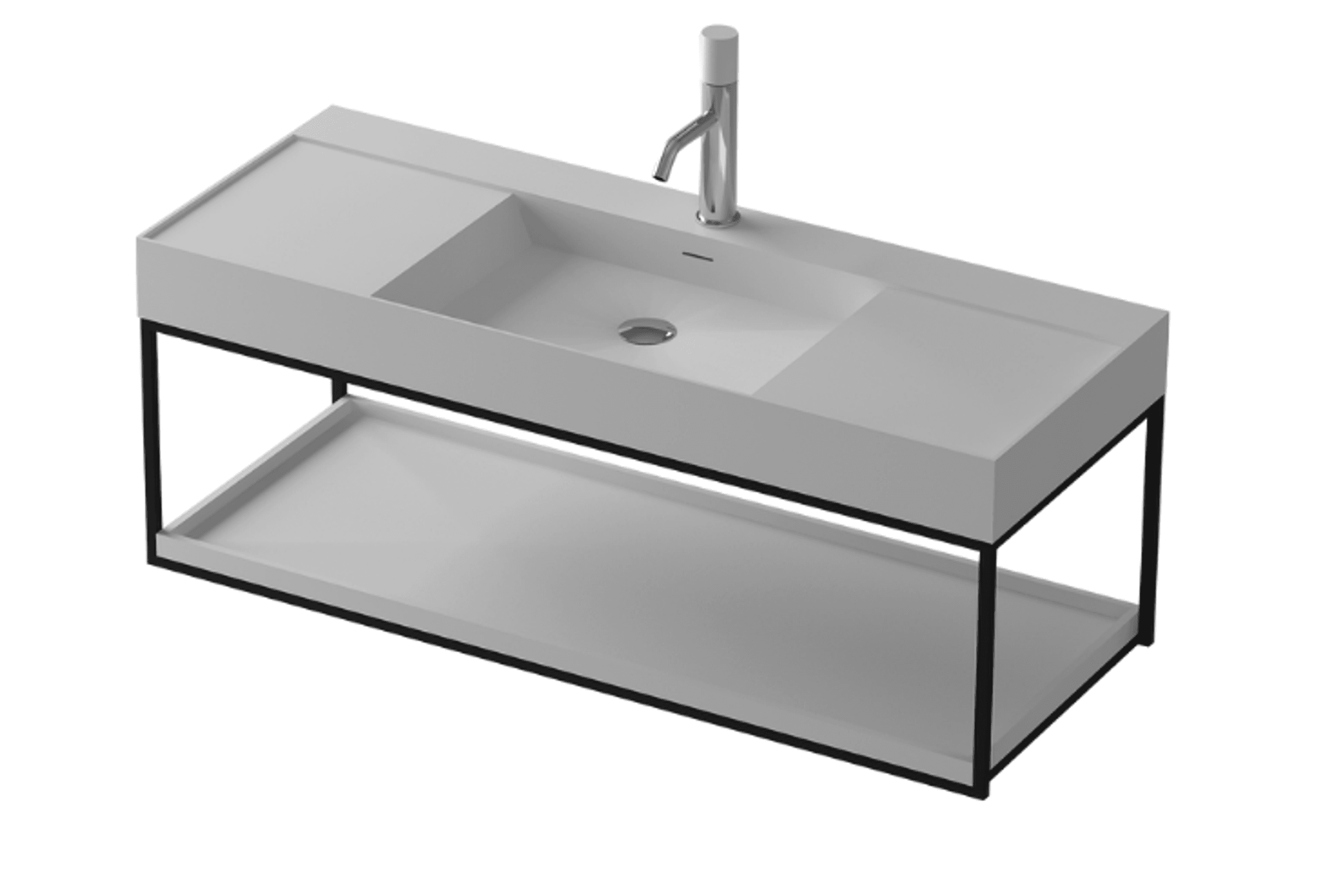 Solid Surface Wall Hung Vanity 1200mm G2733-0