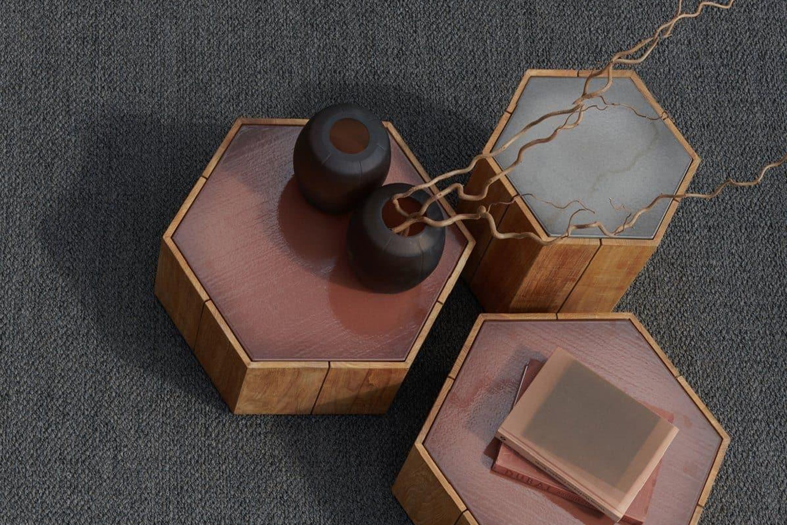 Hexagon Low Tables