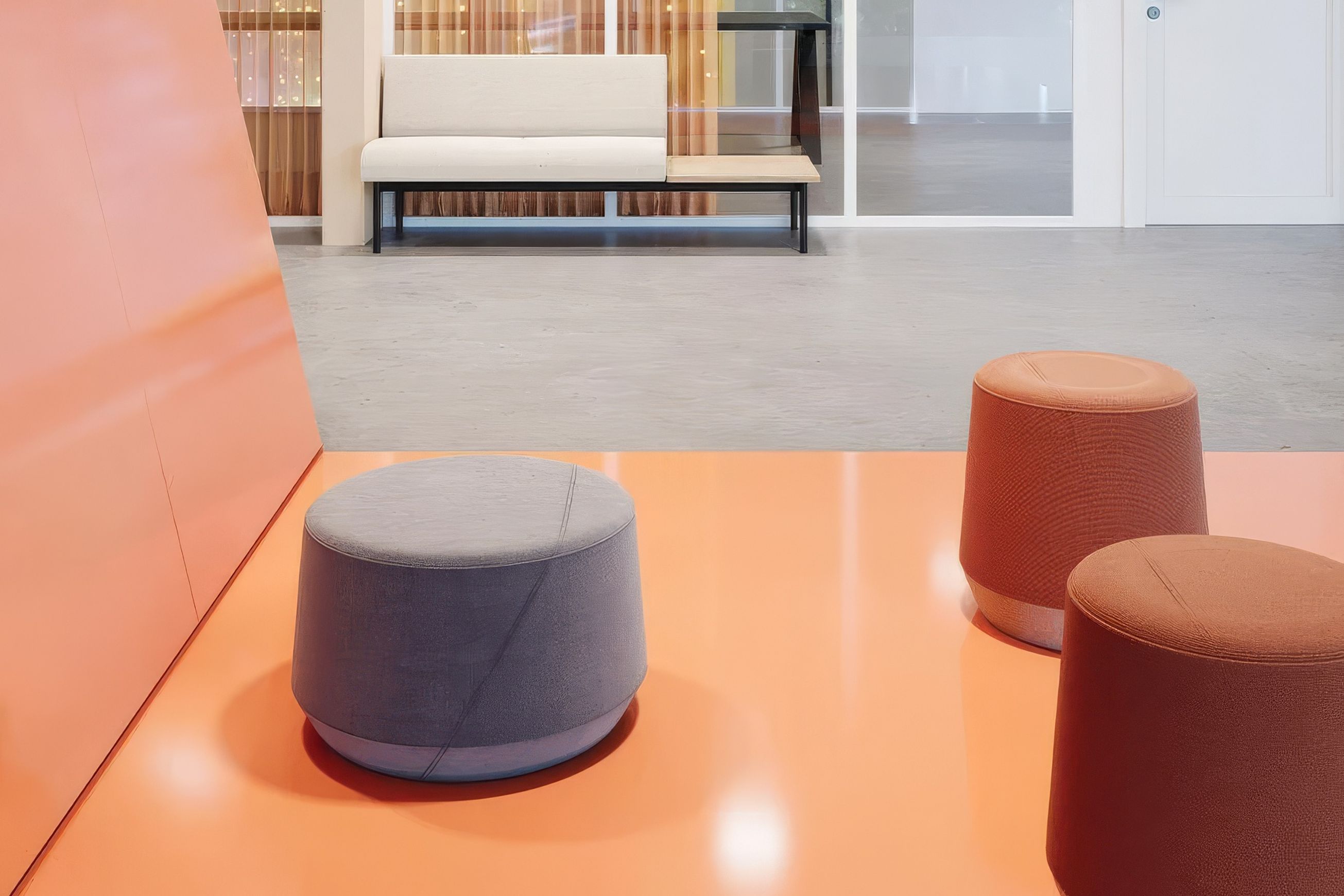 Button Medium Round Ottoman