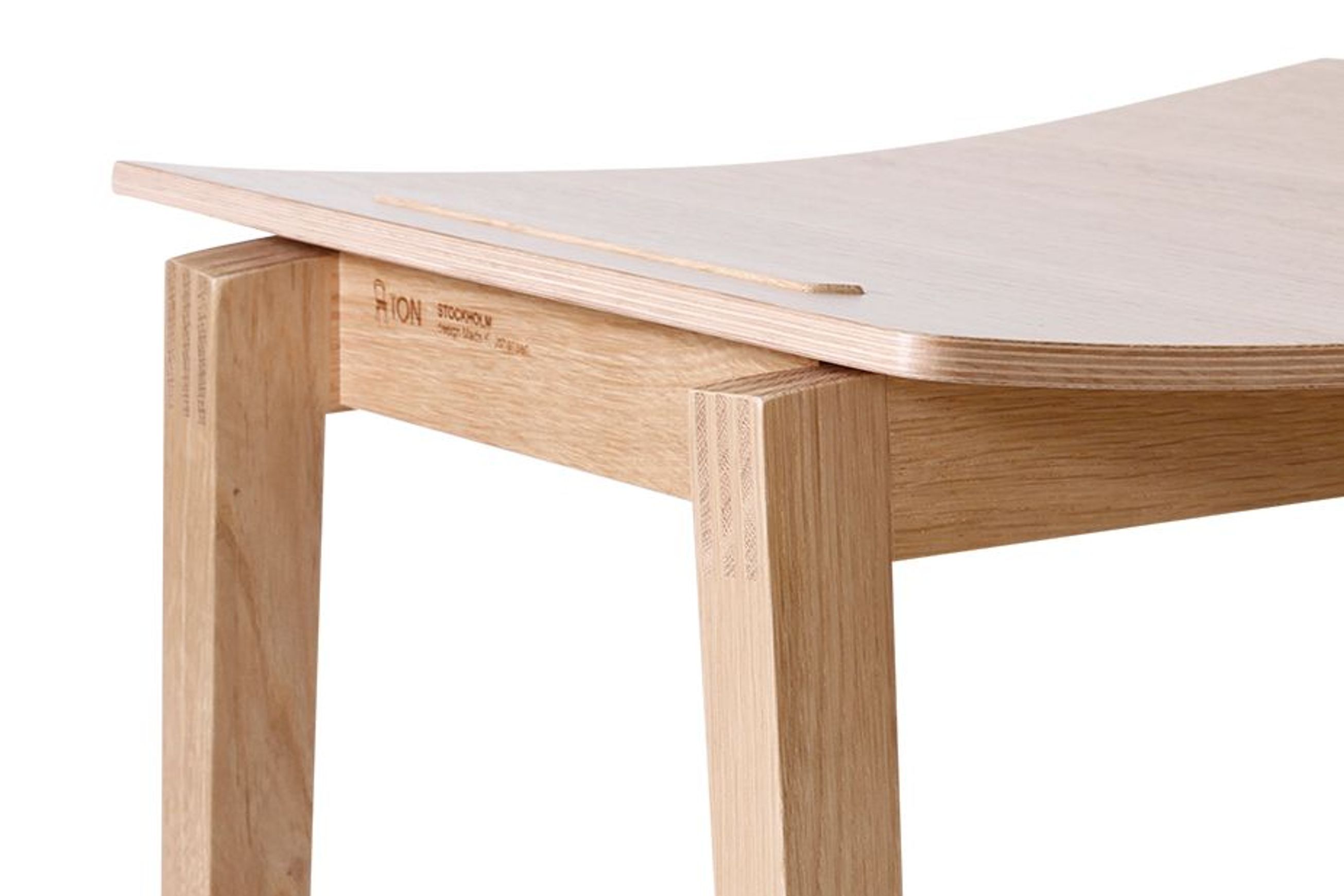 Stockholm Stool - Natural Oak - by TON