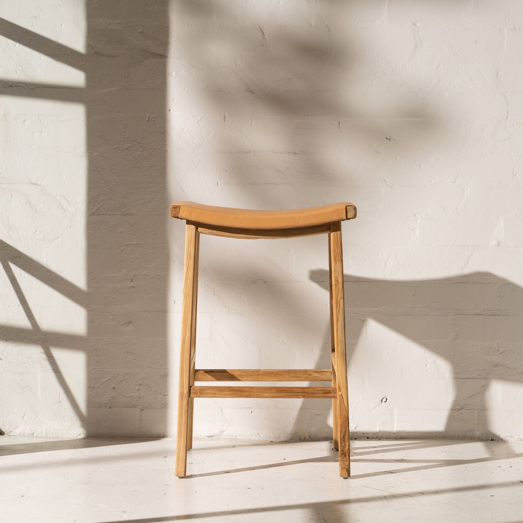 Kalinda Leather Barstool