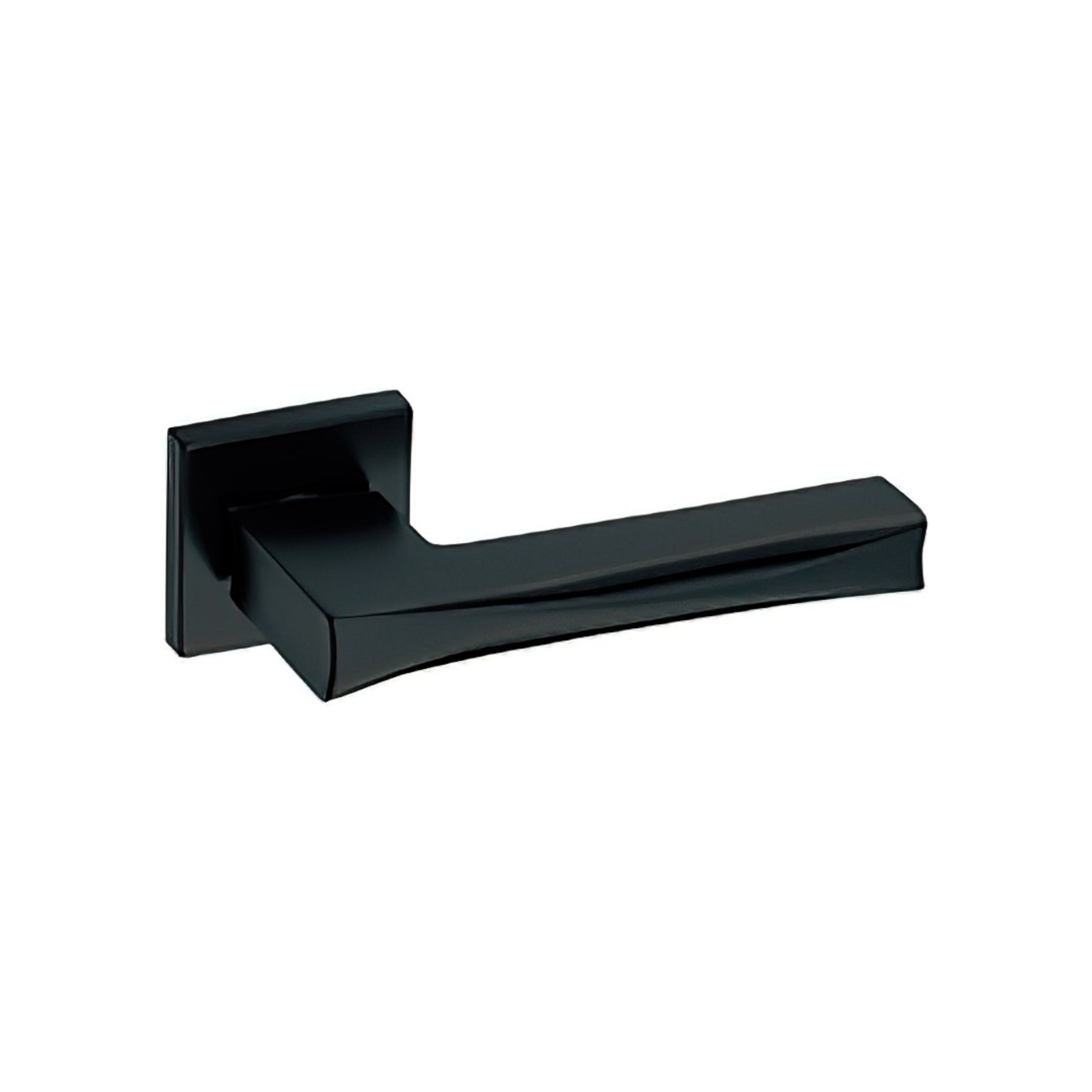Kawajun TTT Blasted Black Aluminium Door Leverset