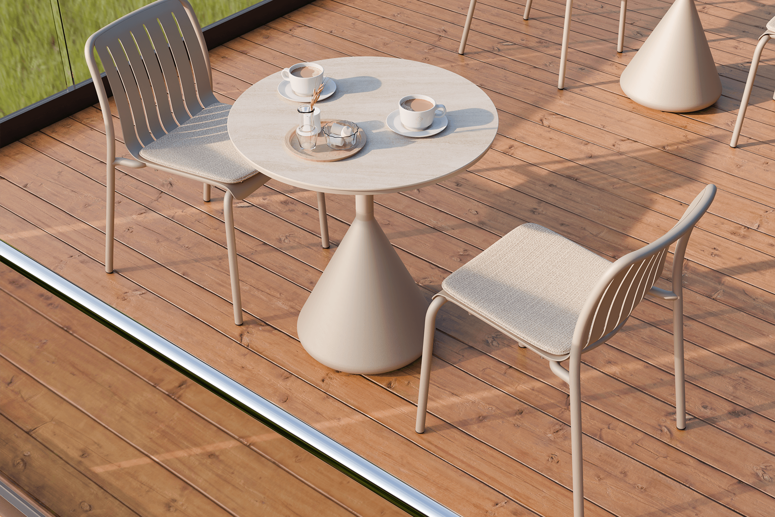 Kora Cafe Table CERAMIC - outdoor