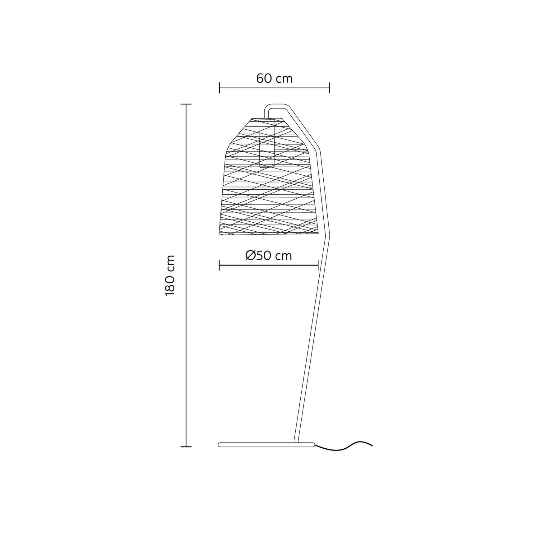 Black Out Outdoor Floor Lamp
