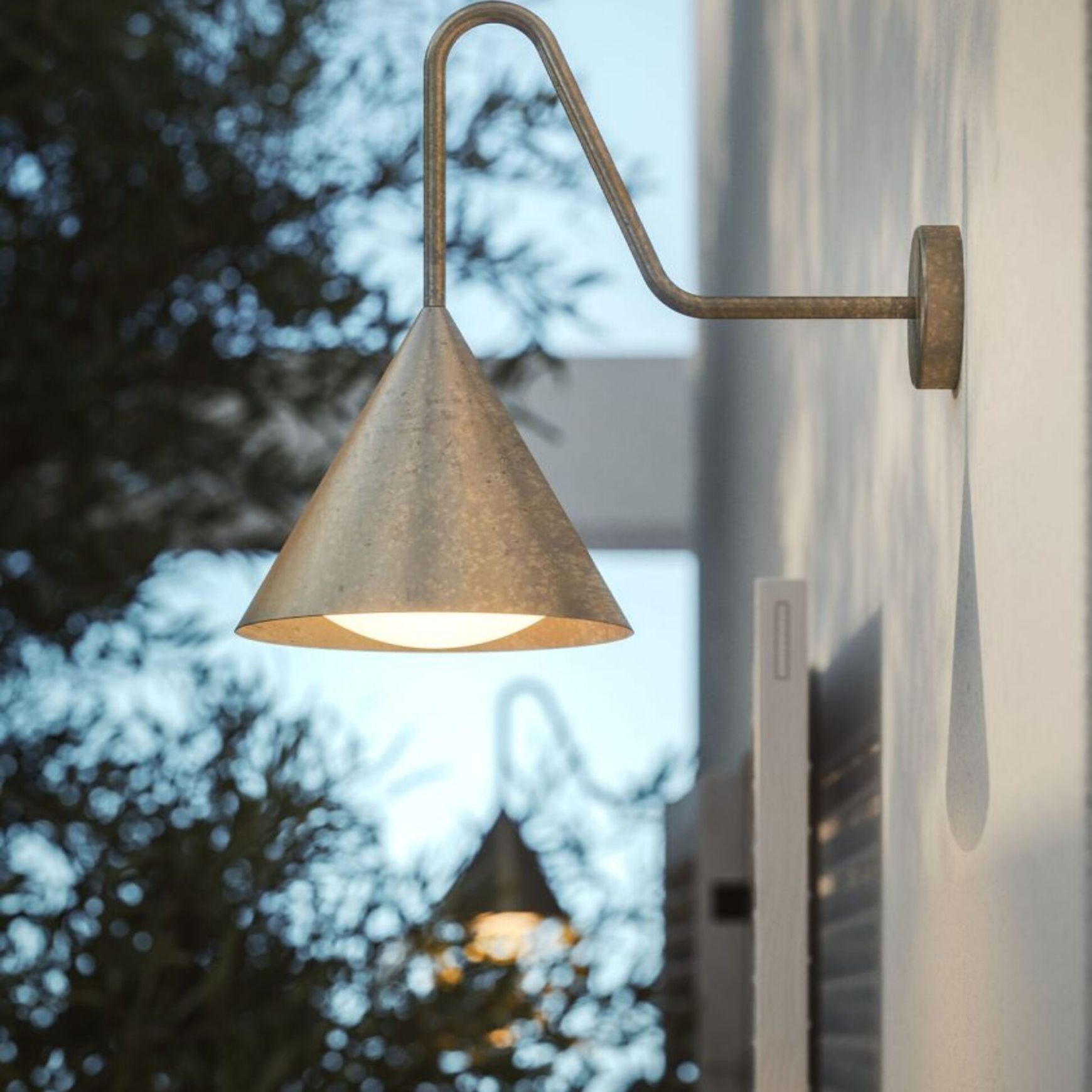 Cone Outdoor Wall Light