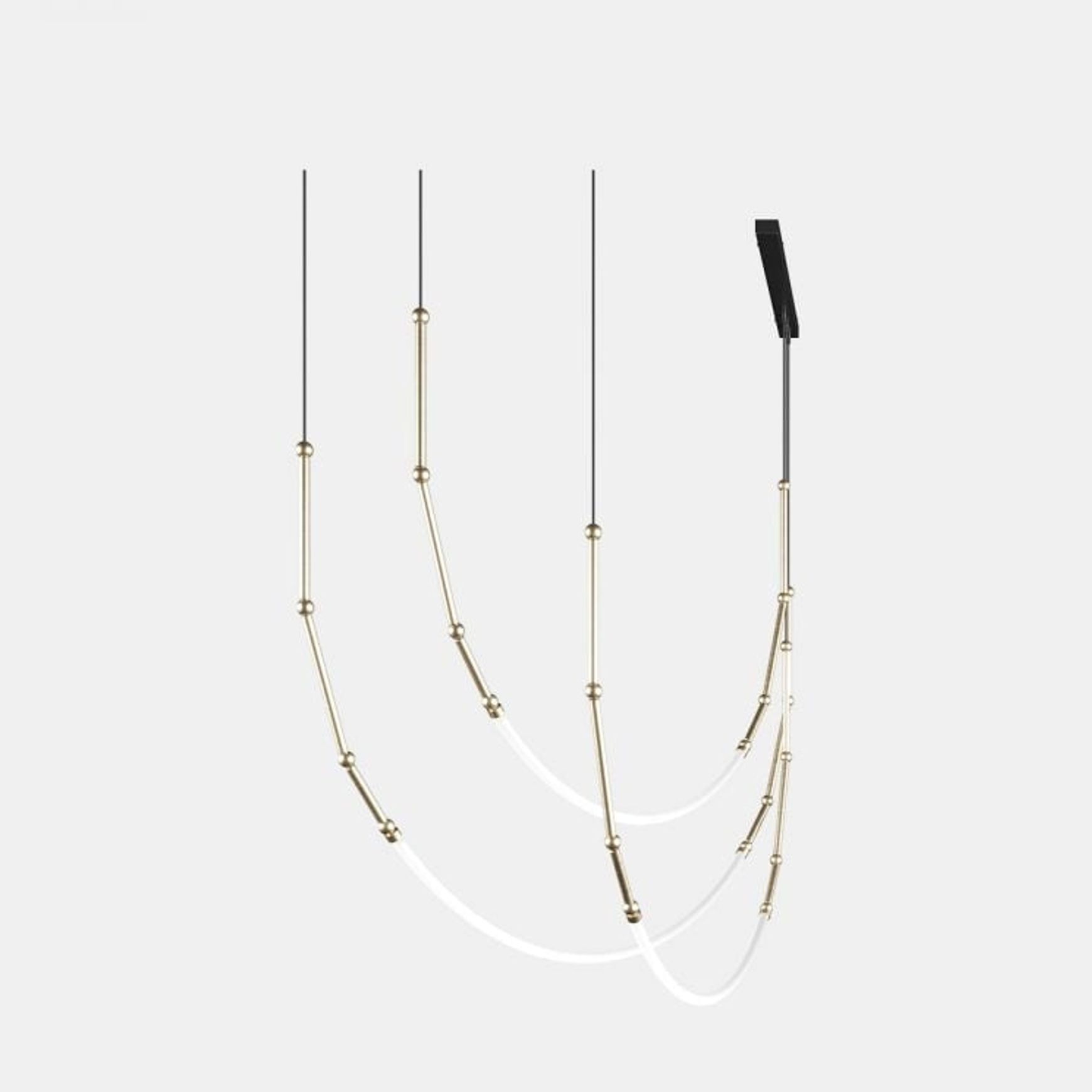 Leda 3lt Curve Pendant Light