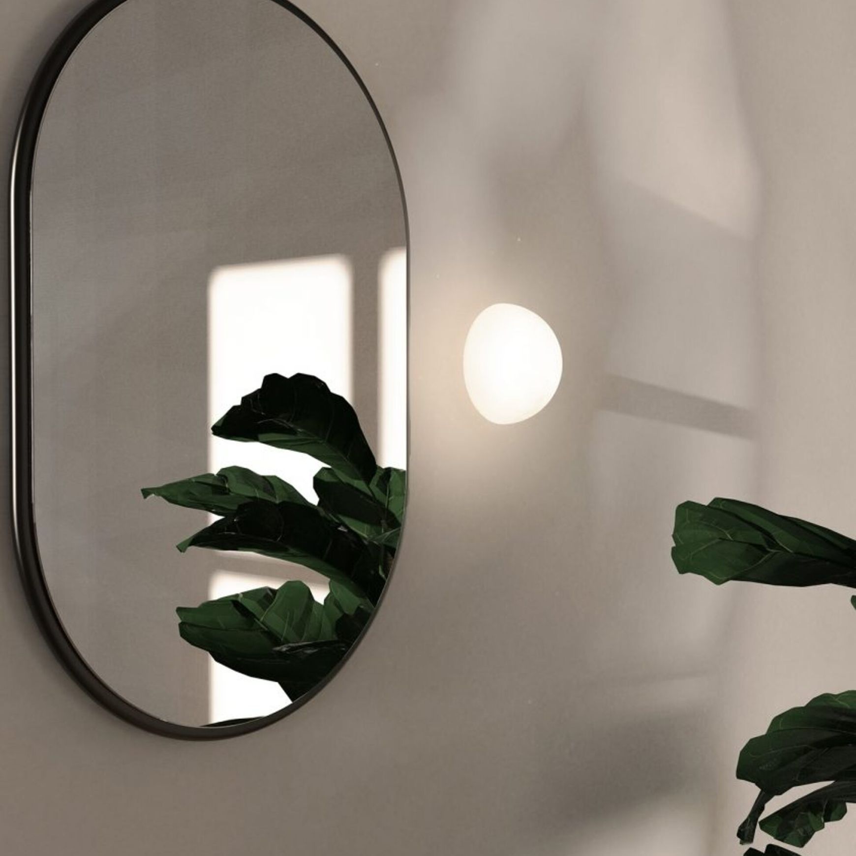 Dome Mirror Wall Light