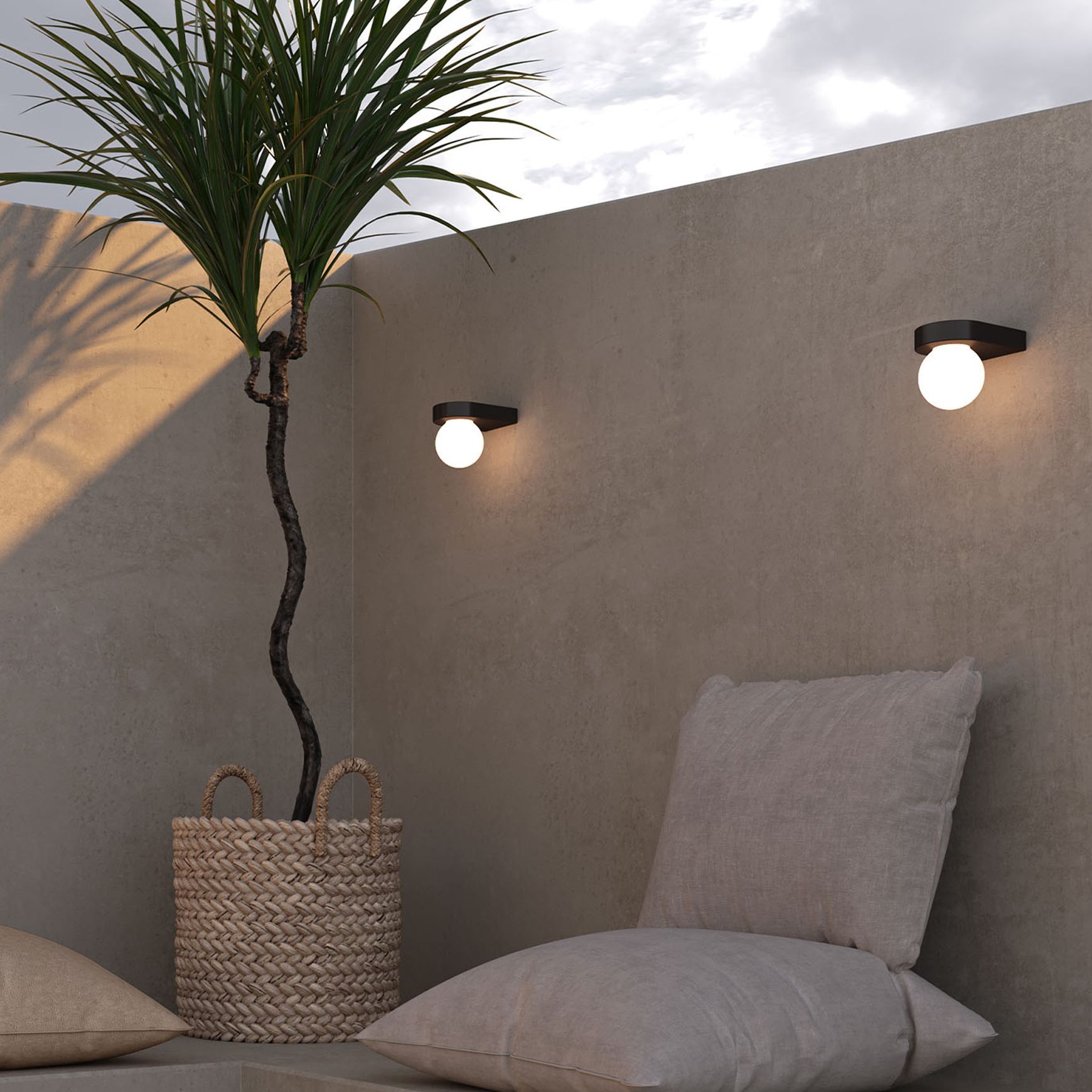 Orb Ledge Wall Light