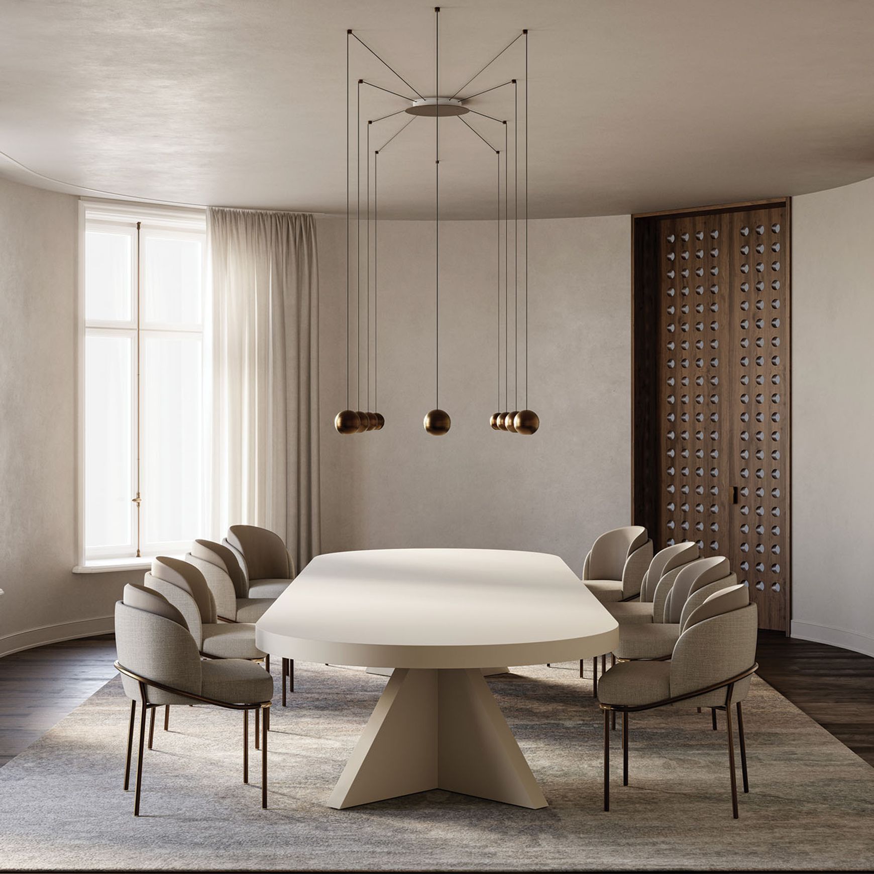 Groove Cluster Pendant Light