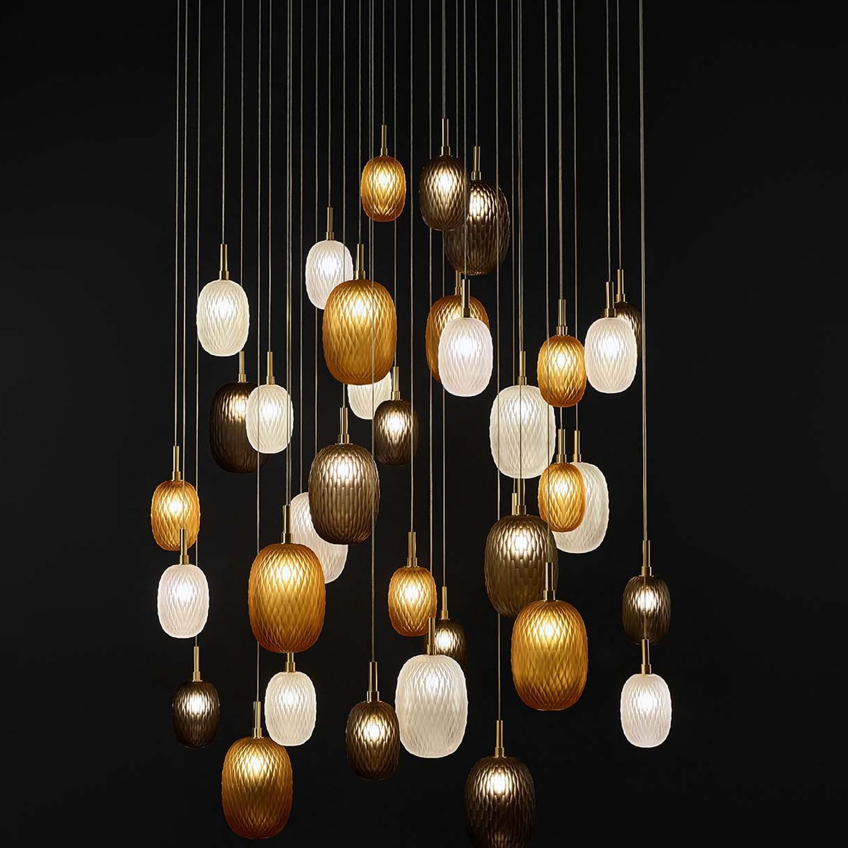 Metamorphosis Gold Pendant Light
