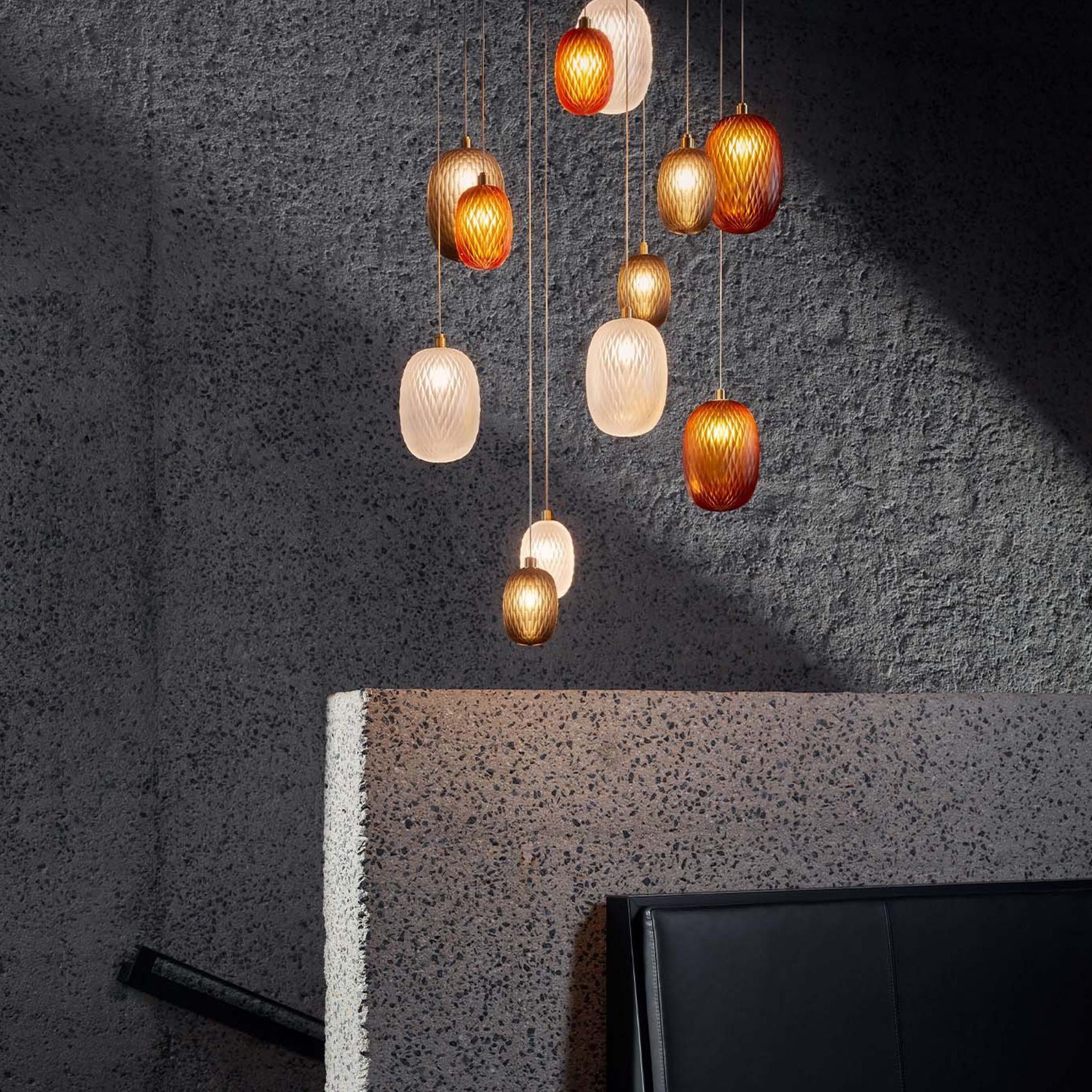 Metamorphosis Gold Pendant Light