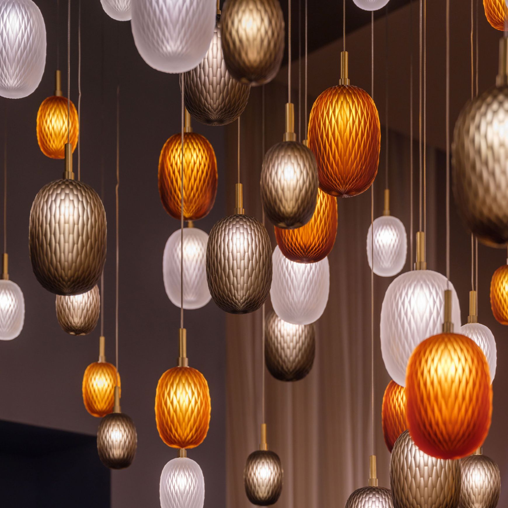 Metamorphosis Gold Pendant Light