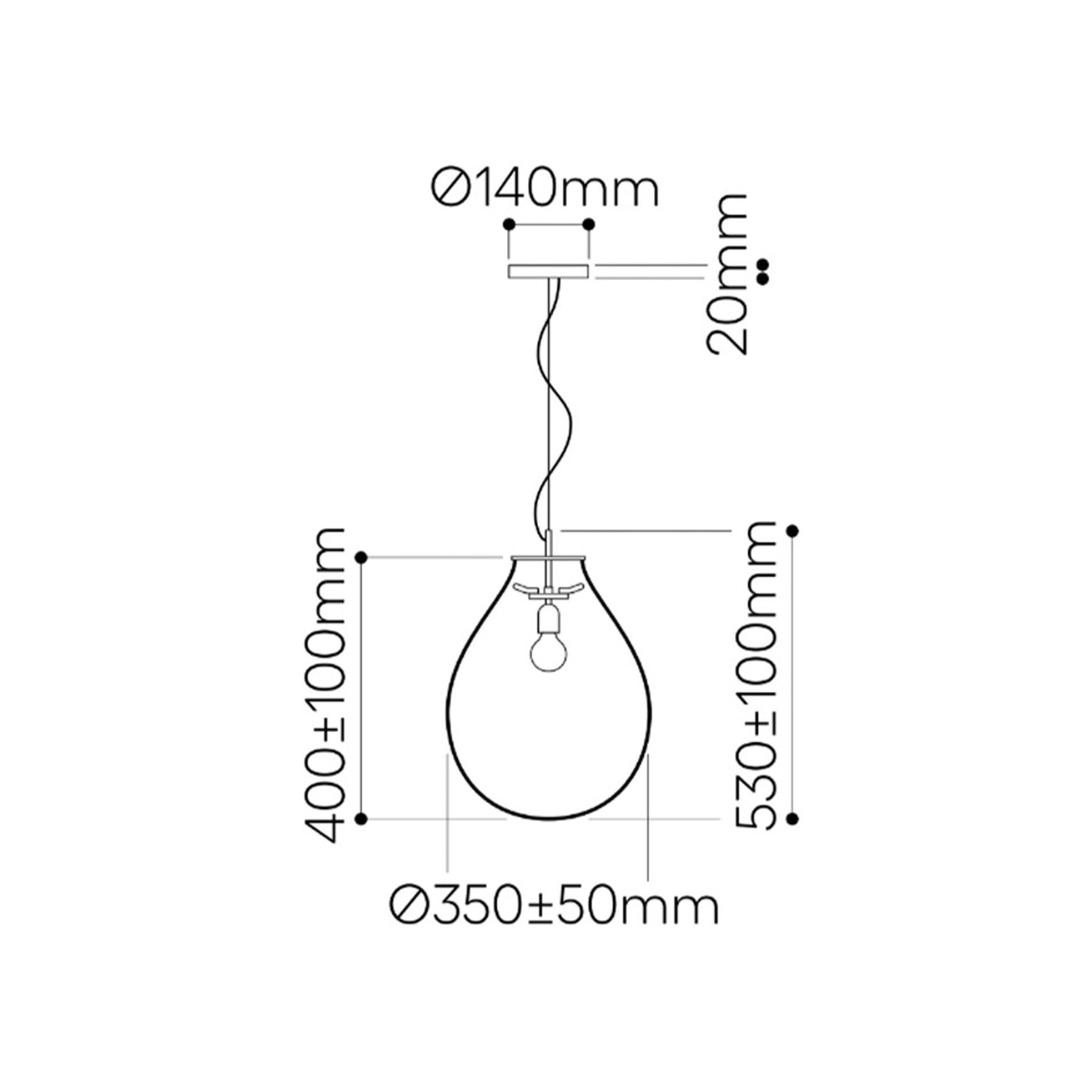 Tim Black Pendant Light