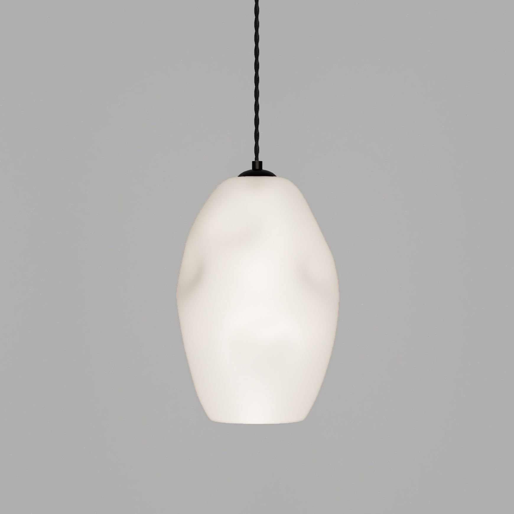 Organic White Pendant Light