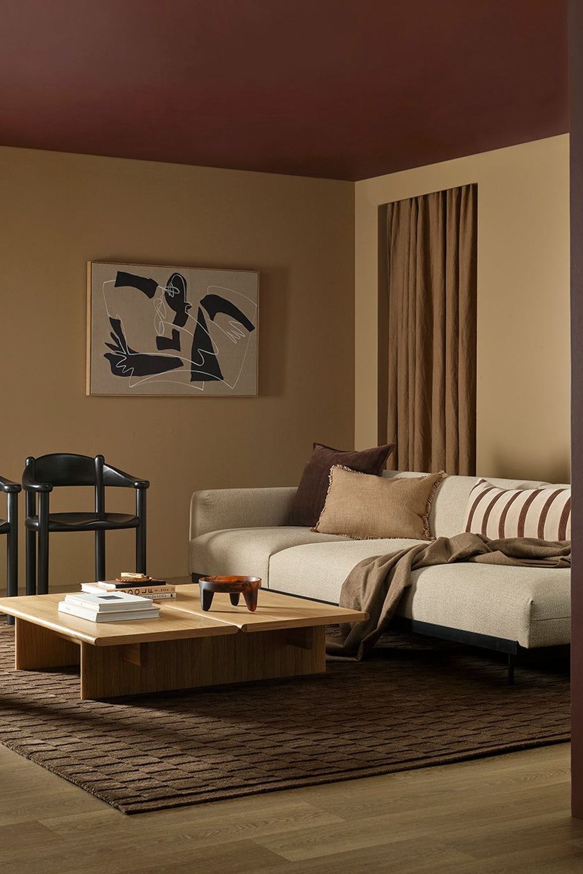 Baya Mosman Throw - Coffee