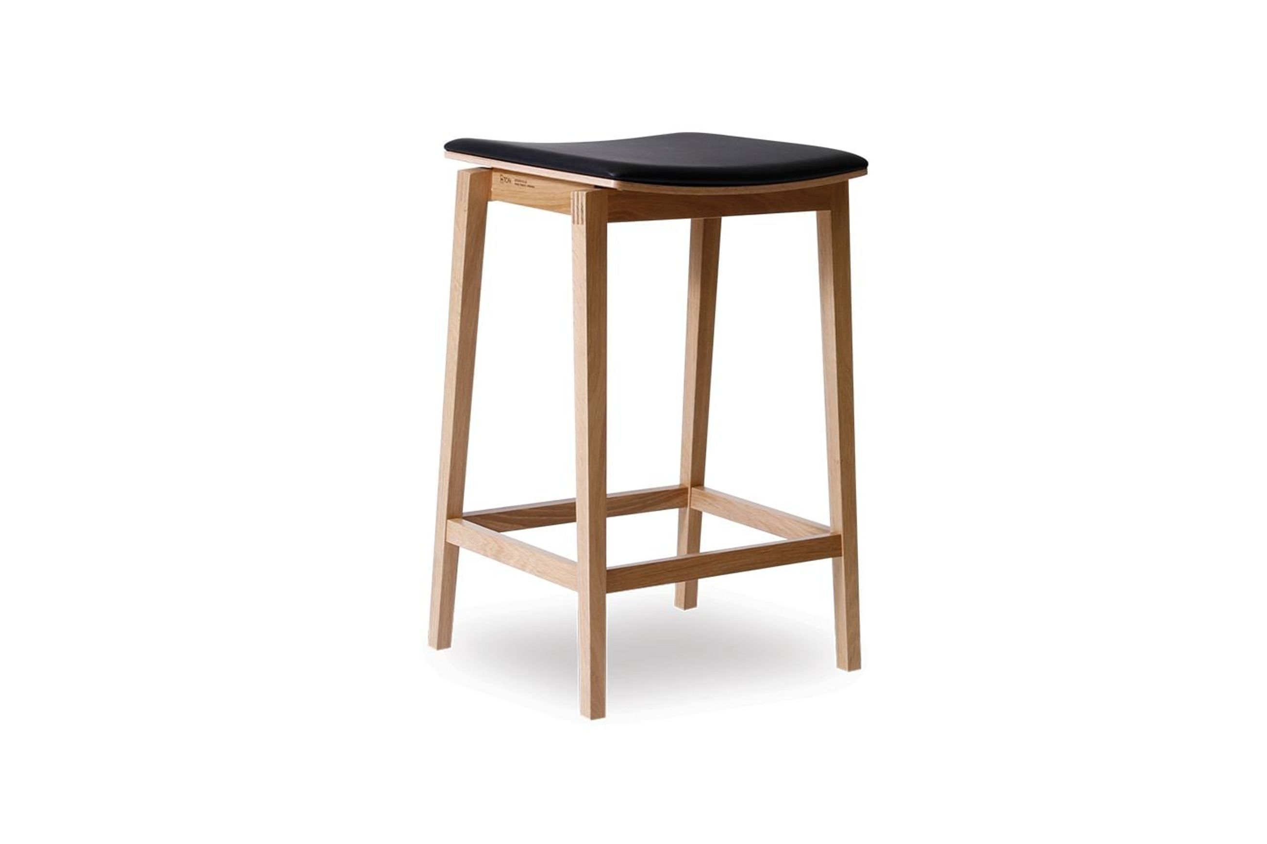 Stockholm Kitchen Stool - Natural Oak - by TON