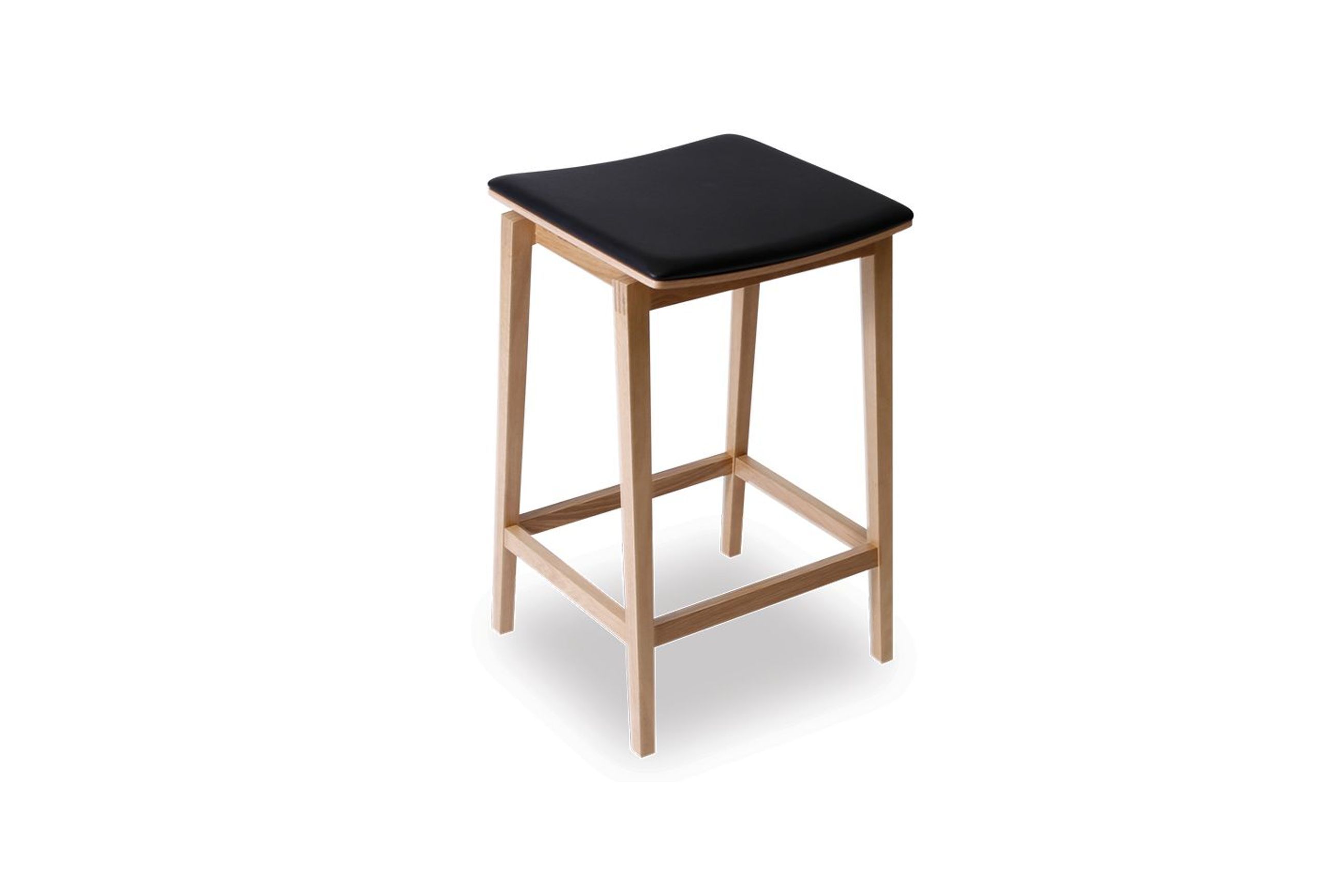 Stockholm Kitchen Stool - Natural Oak - by TON