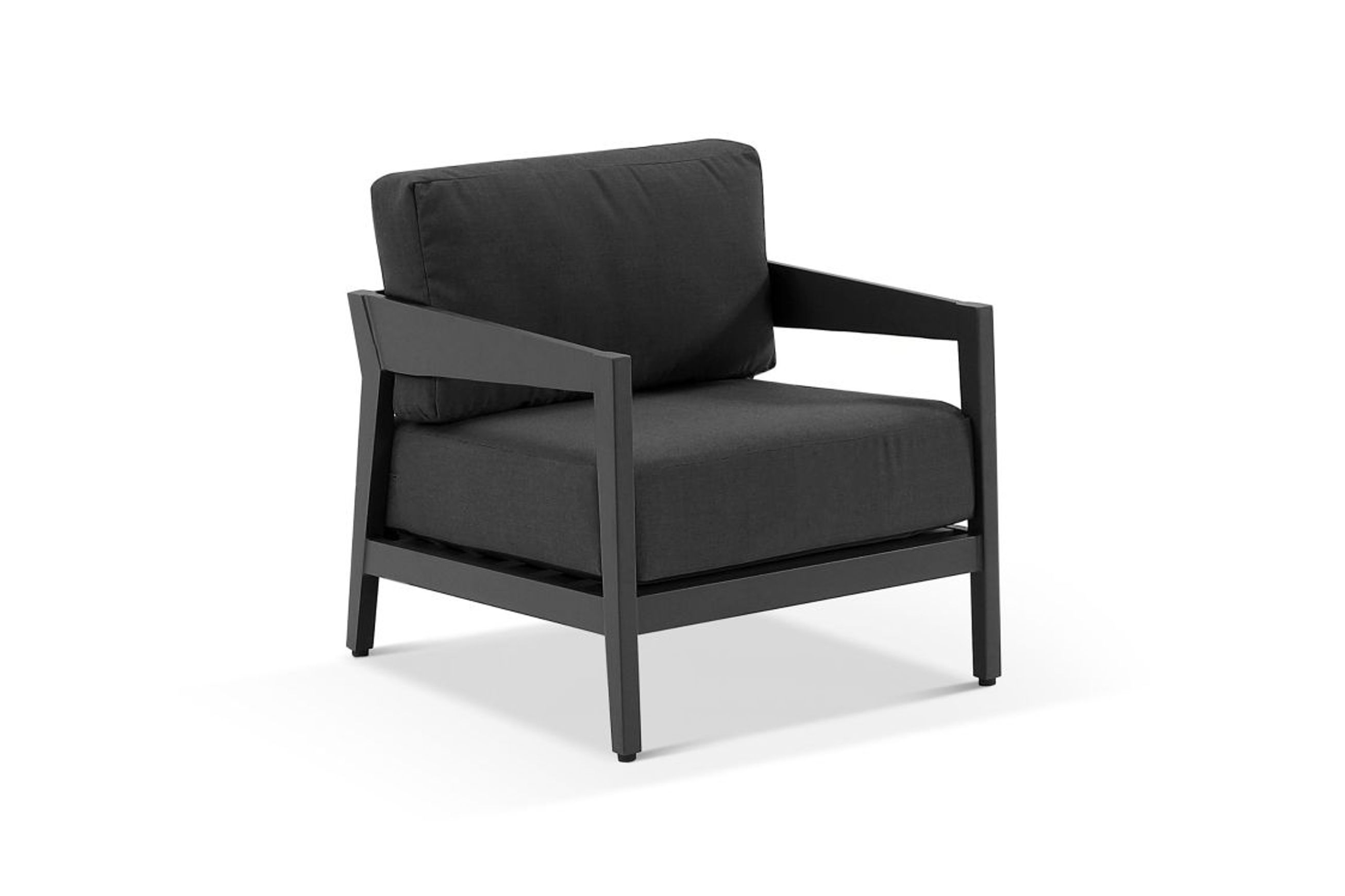 Omaha Lounge Chair Set - Charcoal
