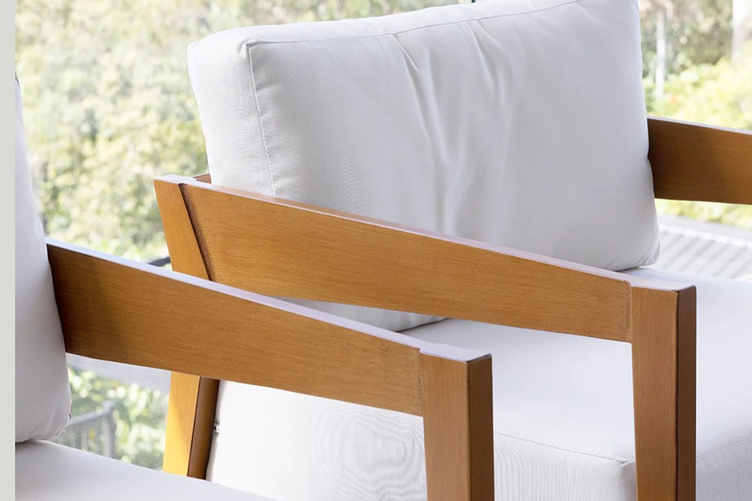 Omaha Wood Look Chair Set - Canvas Canvas