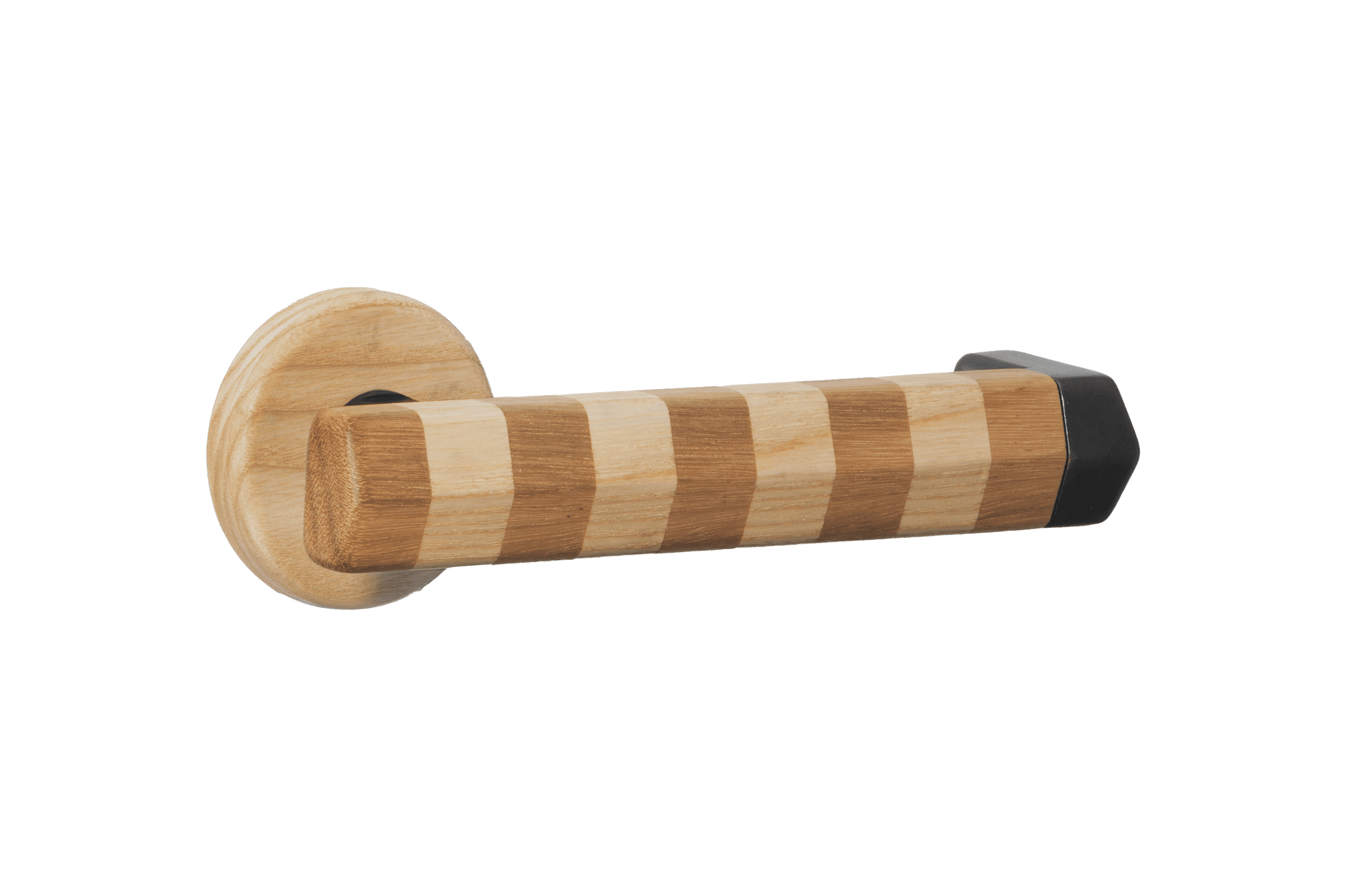 Straight Streaker Return Door Lever - Round Rose
