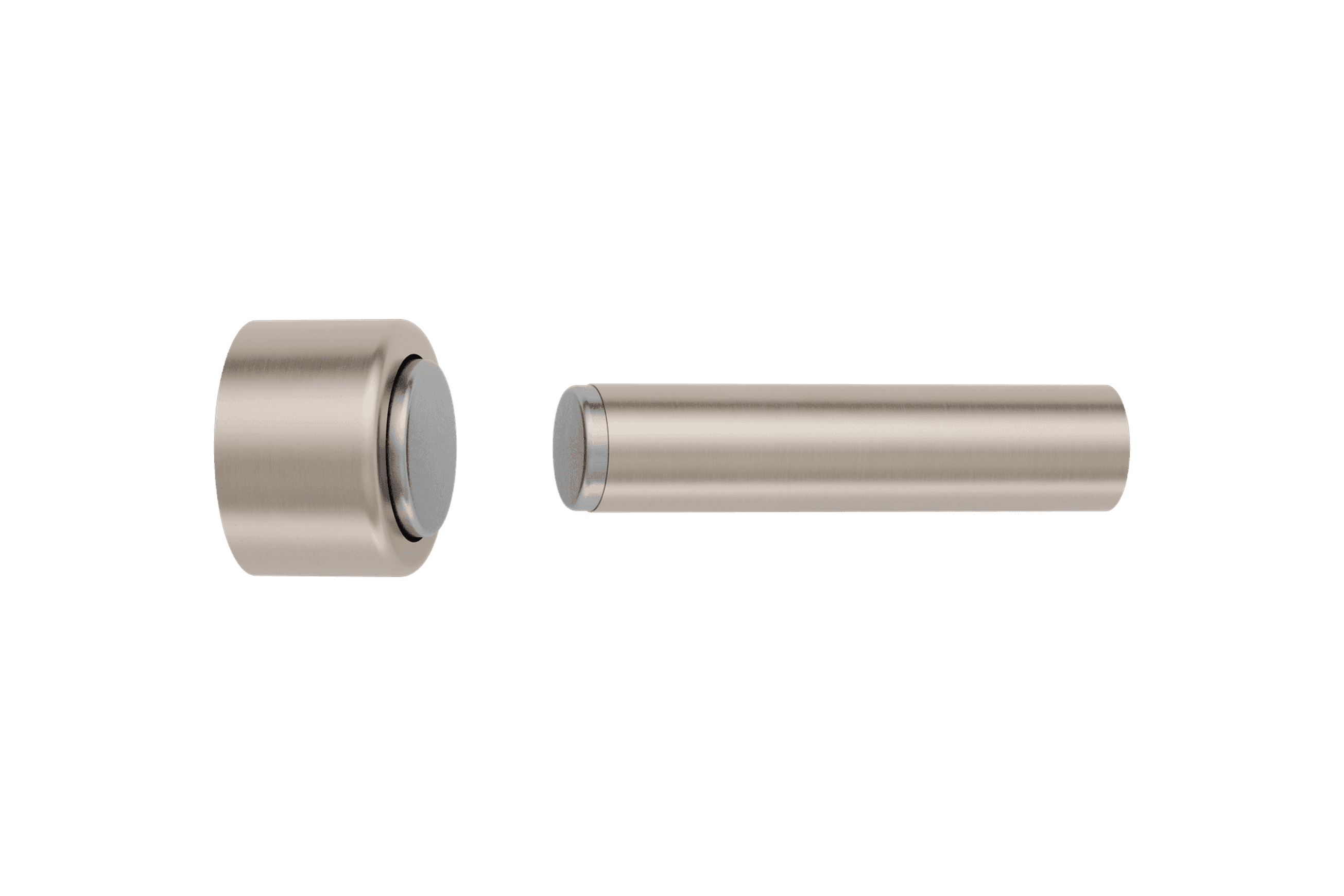 Door Stop Pencil - Magnetic | Satin Nickel