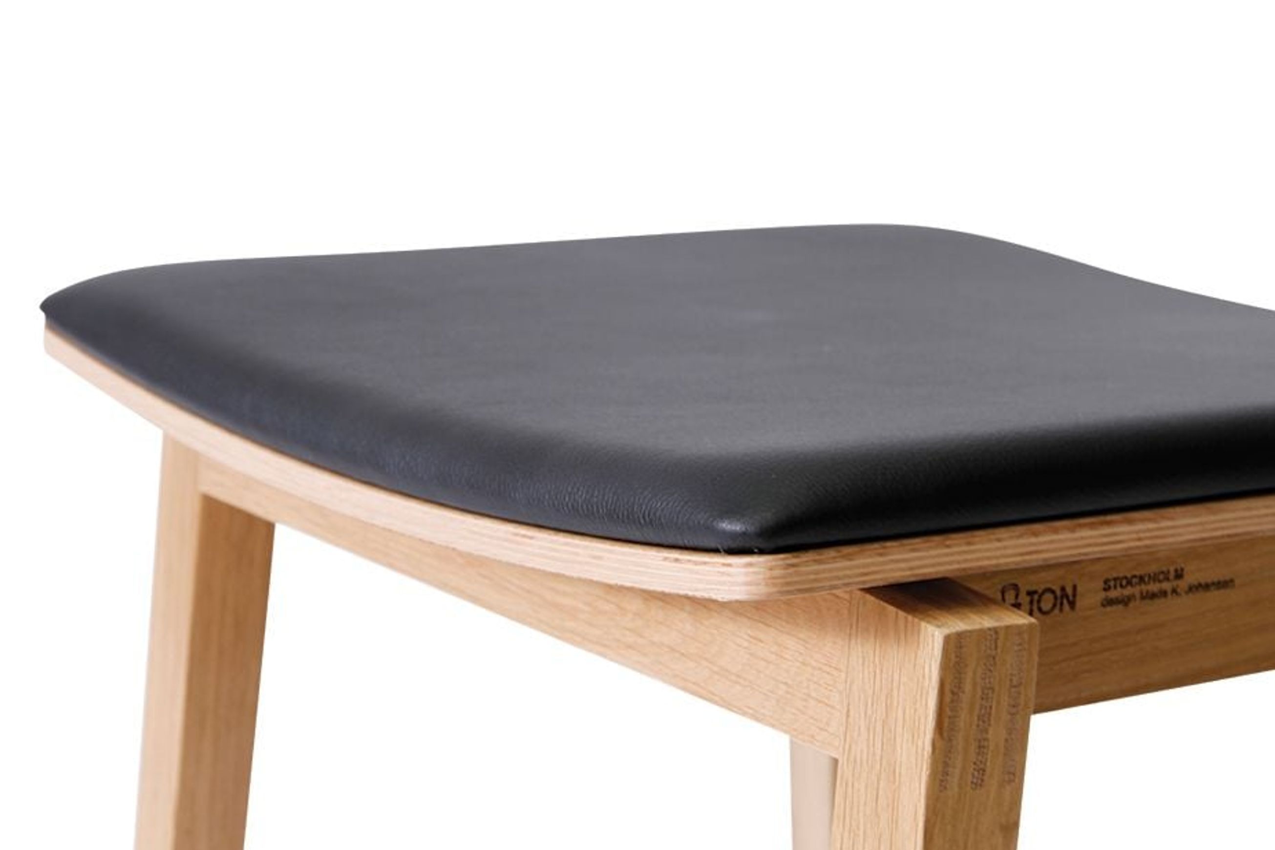 Stockholm Kitchen Stool - Natural Oak - by TON