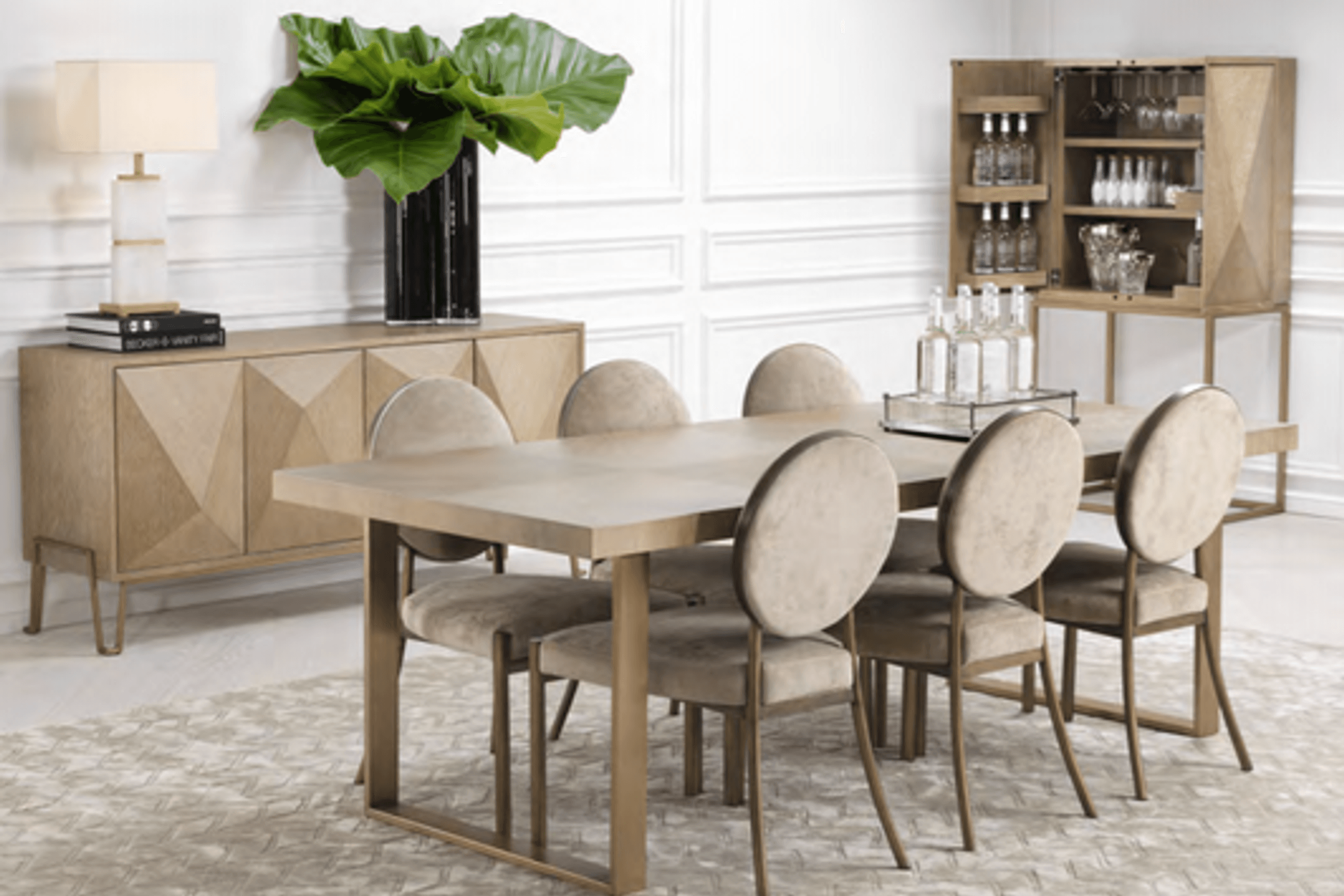 Brushed Brass Dining Chair