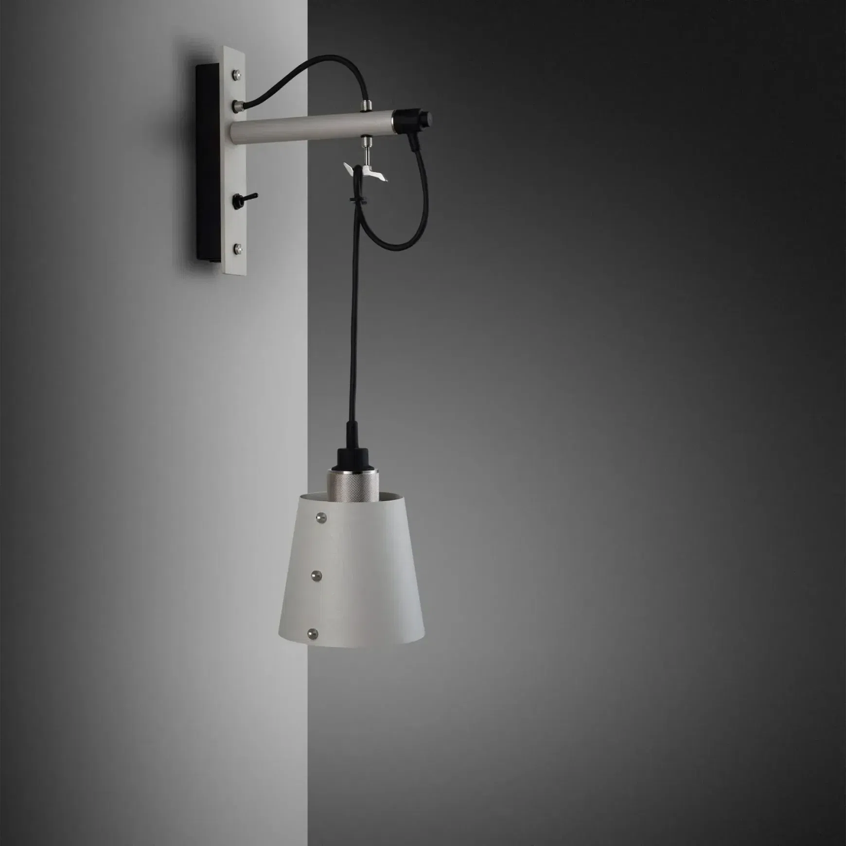 Hooked Wall Light with Shade