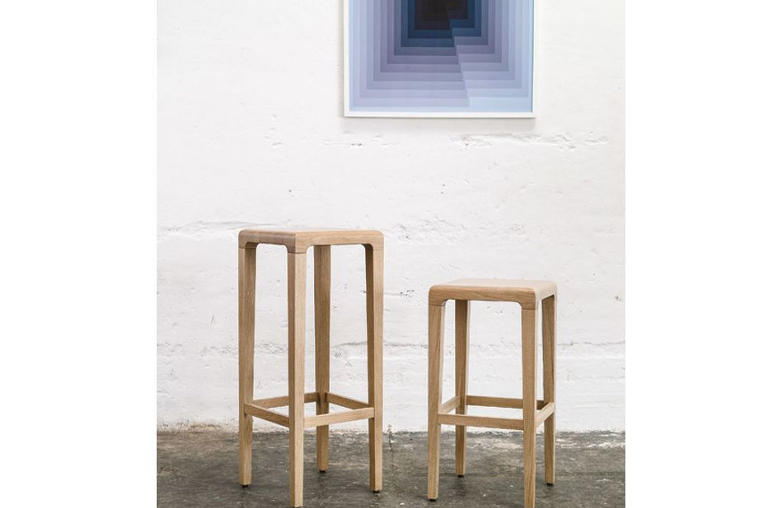 Rioja Kitchen Stool - Natural Oak - by TON