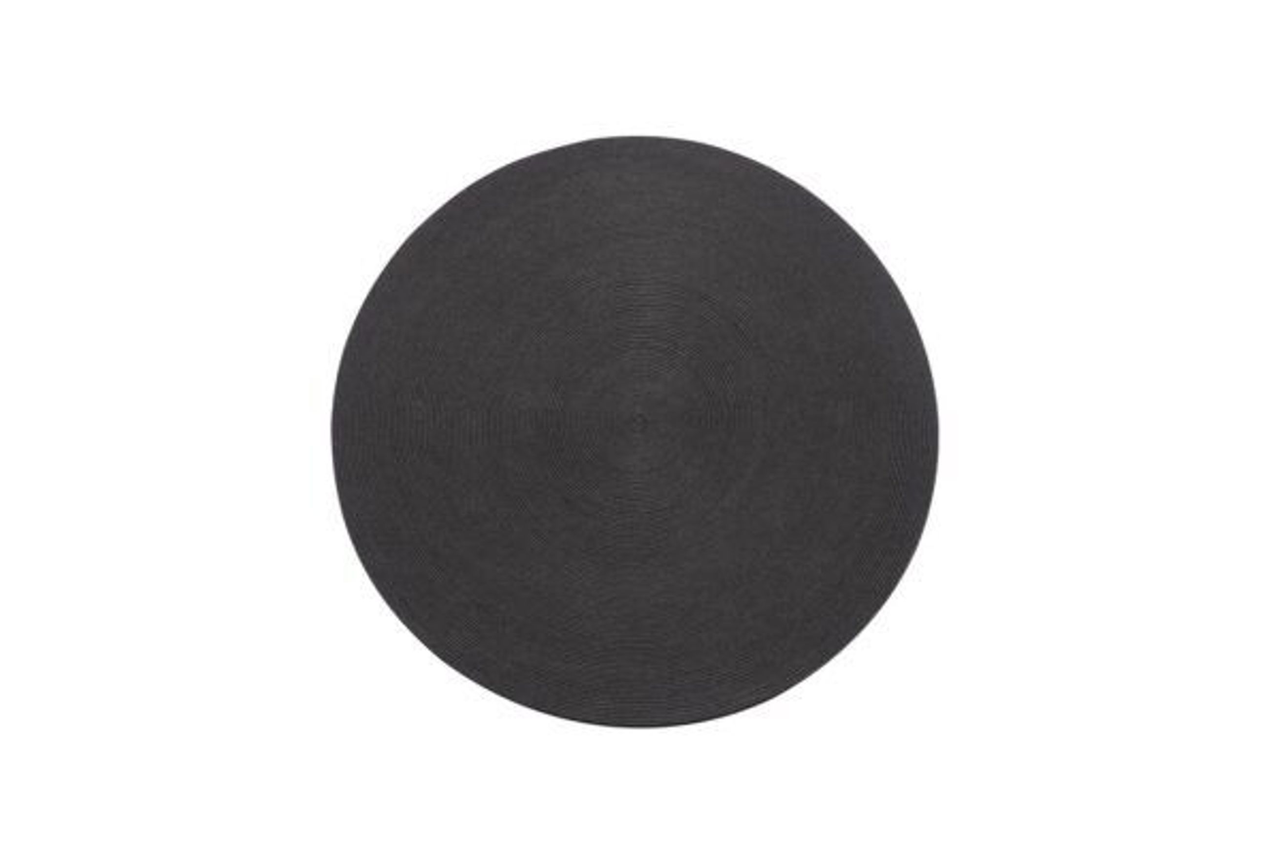 Round Outdoor Rug - Dark Grey