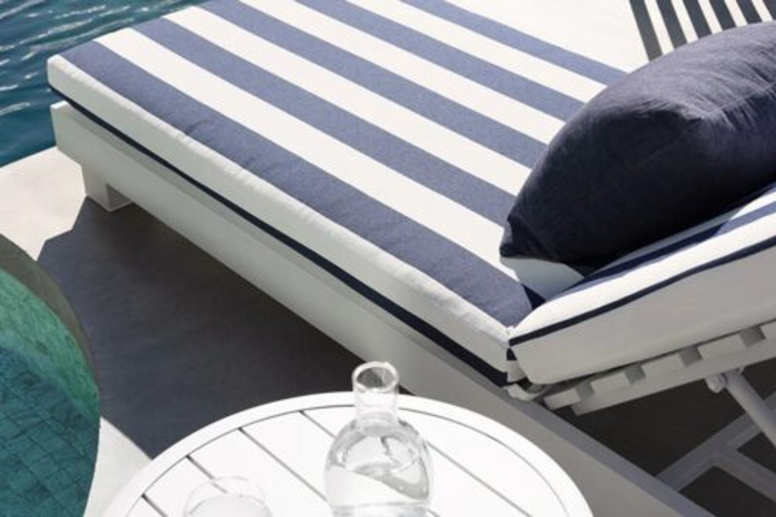Santorini Sun Lounger - White