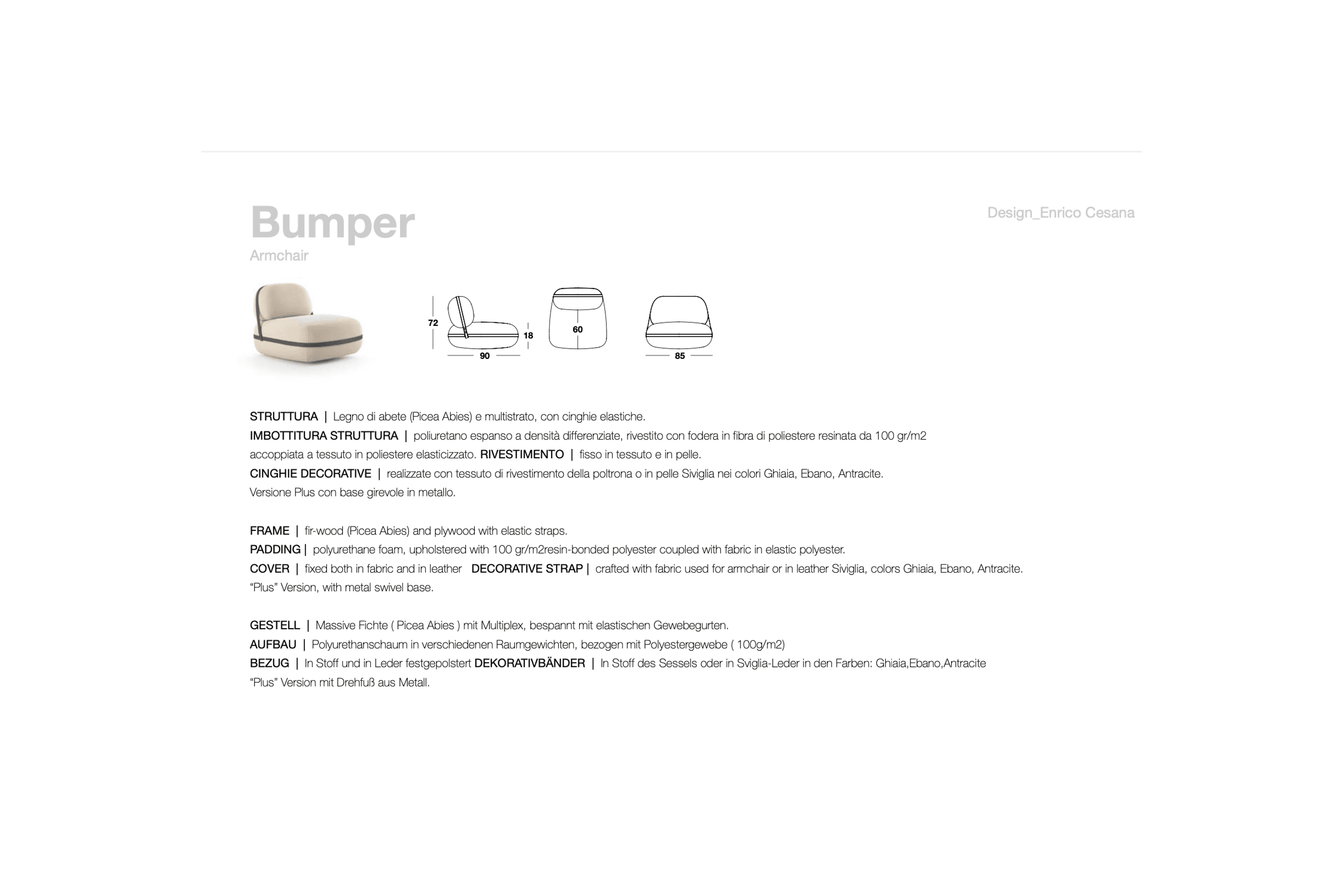 Bumper Armchair