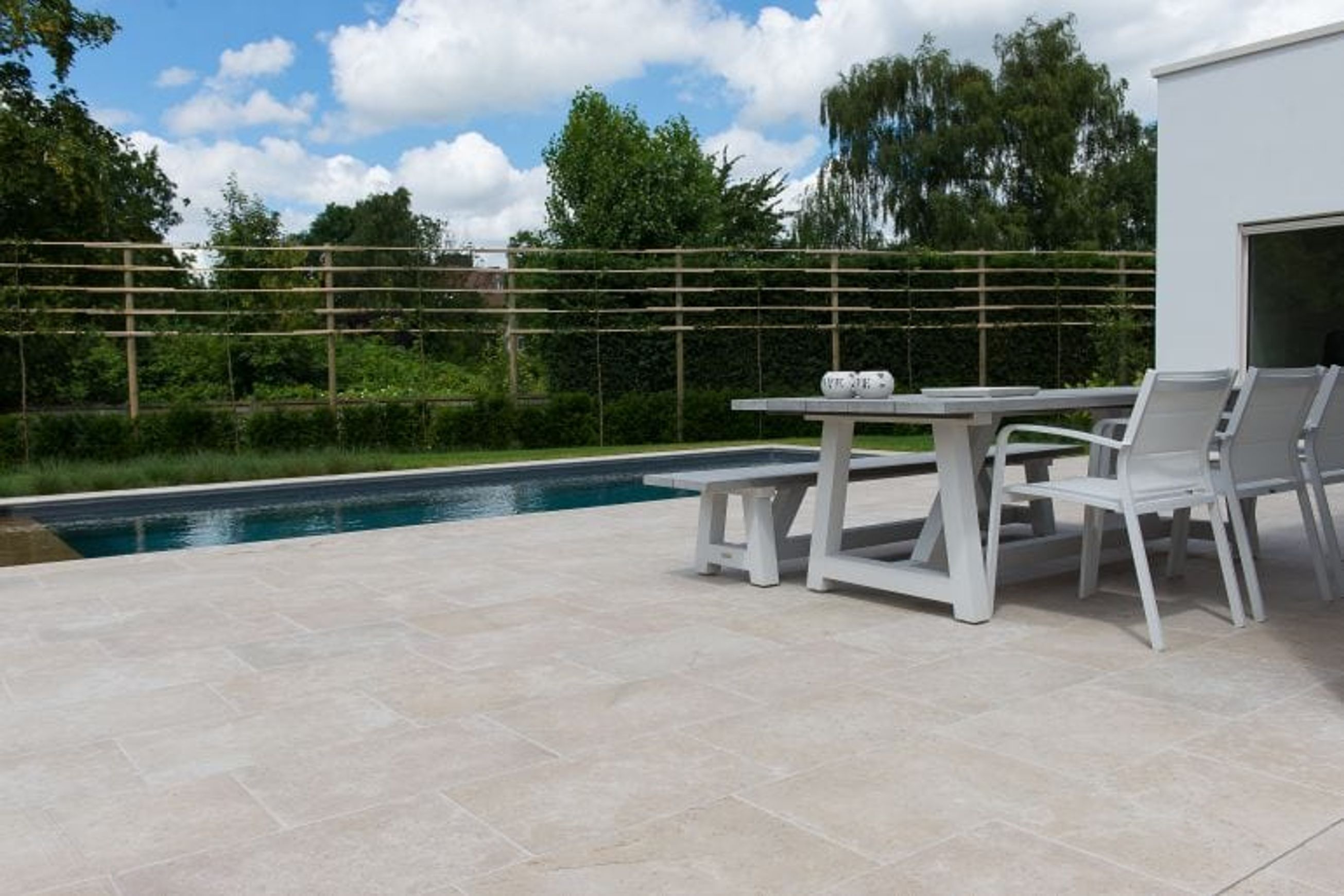 Sinai Pearl Brushed Limestone Tiles