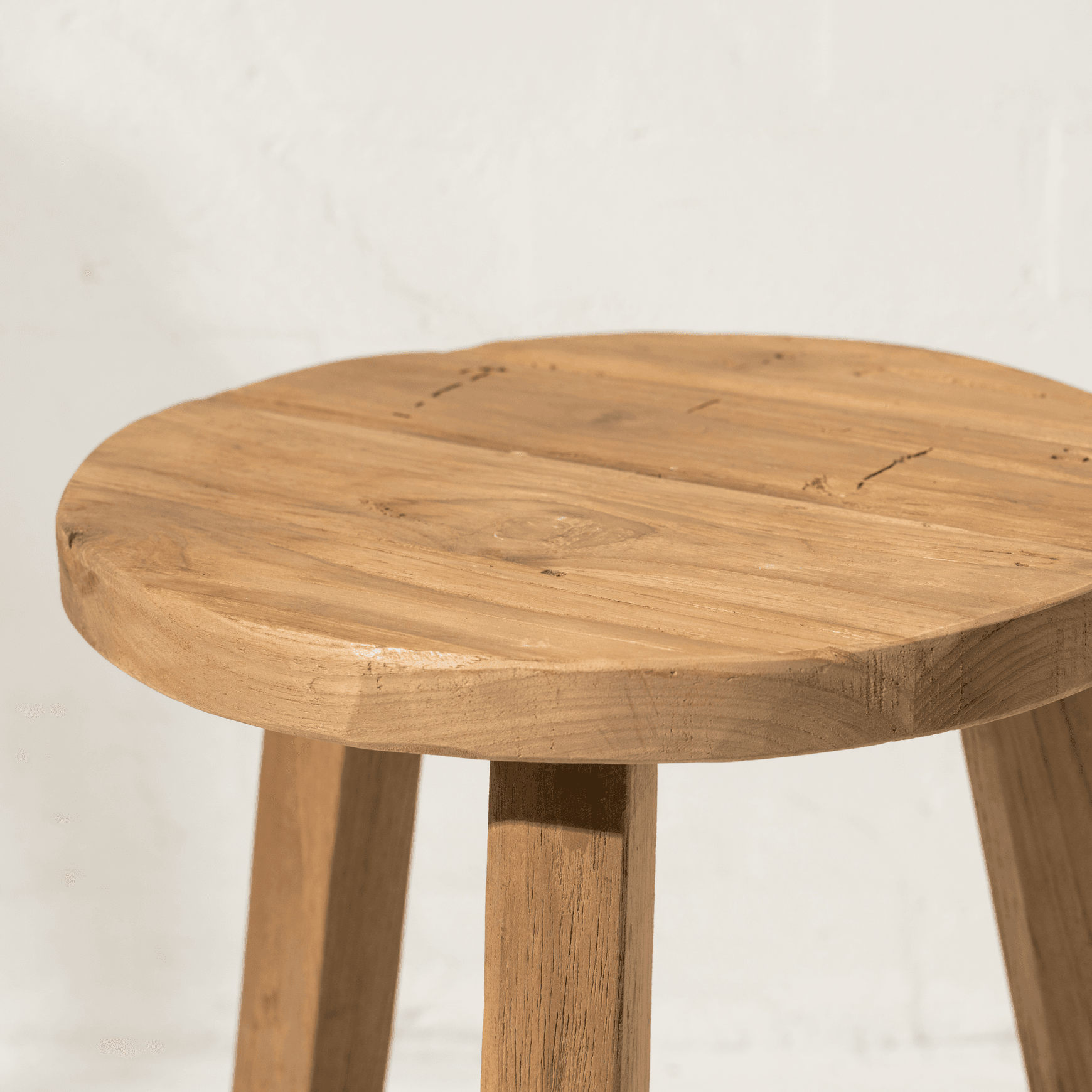 Talin Round Teak Stool