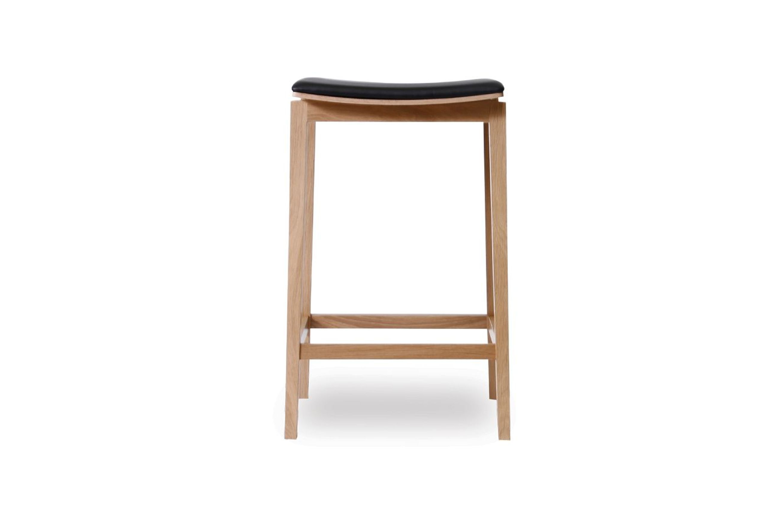 Stockholm Kitchen Stool - Natural Oak - by TON