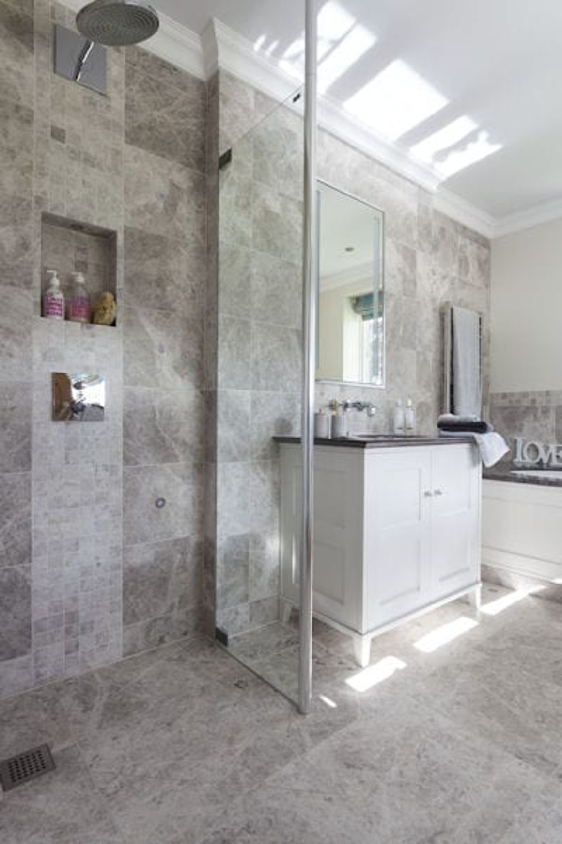 Tundra Grey Honed Limestone Tiles