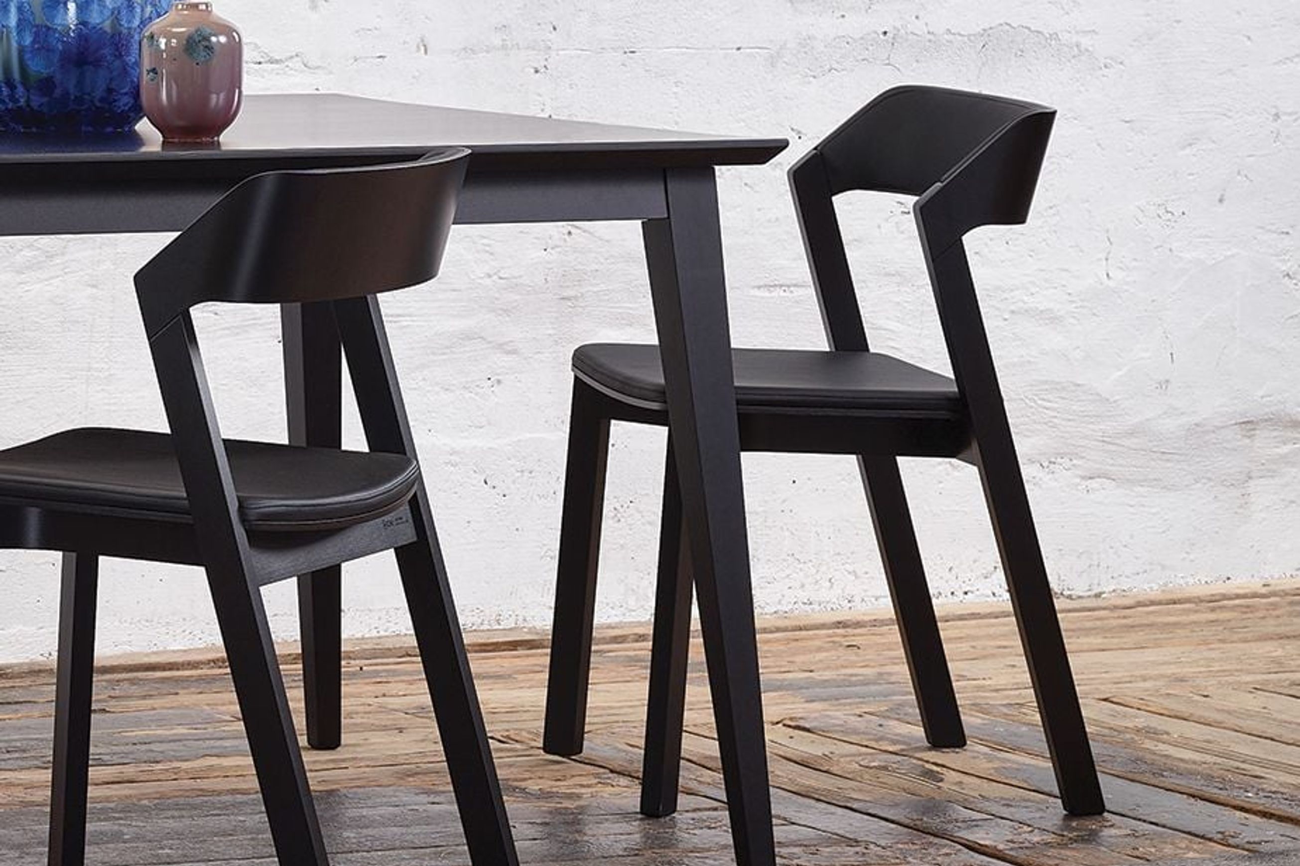 Merano Dining Chair - Black Stained - by TON